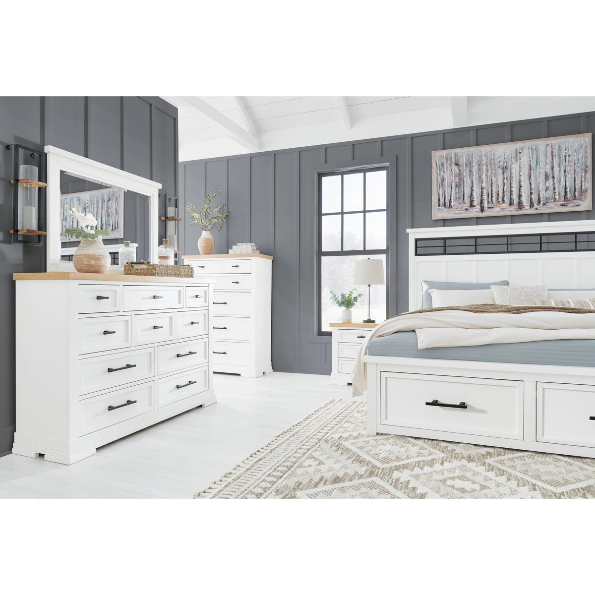 Benchcraft Ashbryn B844B4 King Panel Storage Bed IMAGE 9