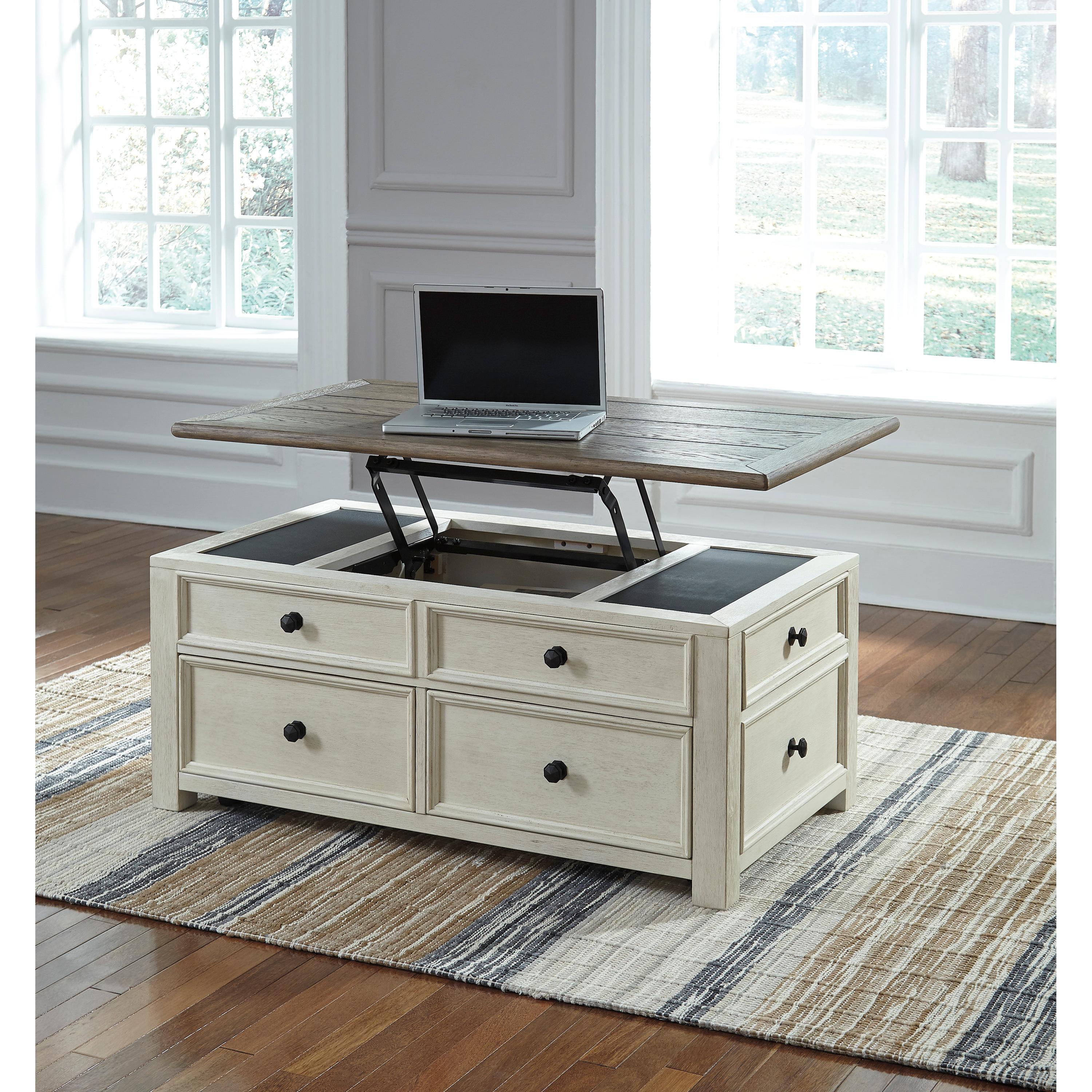 Signature Design by Ashley Bolanburg T637T6 Coffee Table and 2 End Tables IMAGE 3