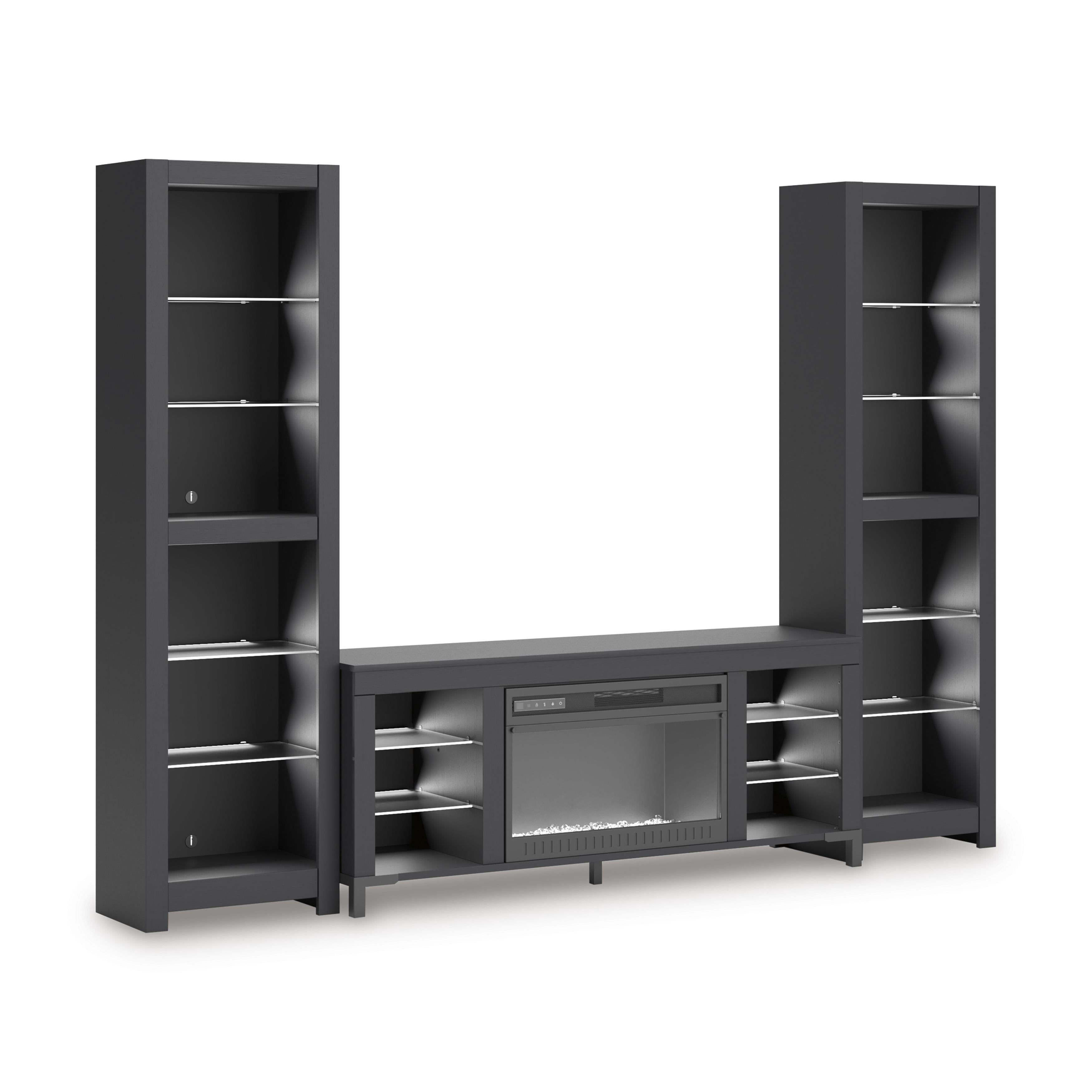 Signature Design by Ashley Cayberry W2721W2 3 pc Entertainment Center with Electric Fireplace IMAGE 2