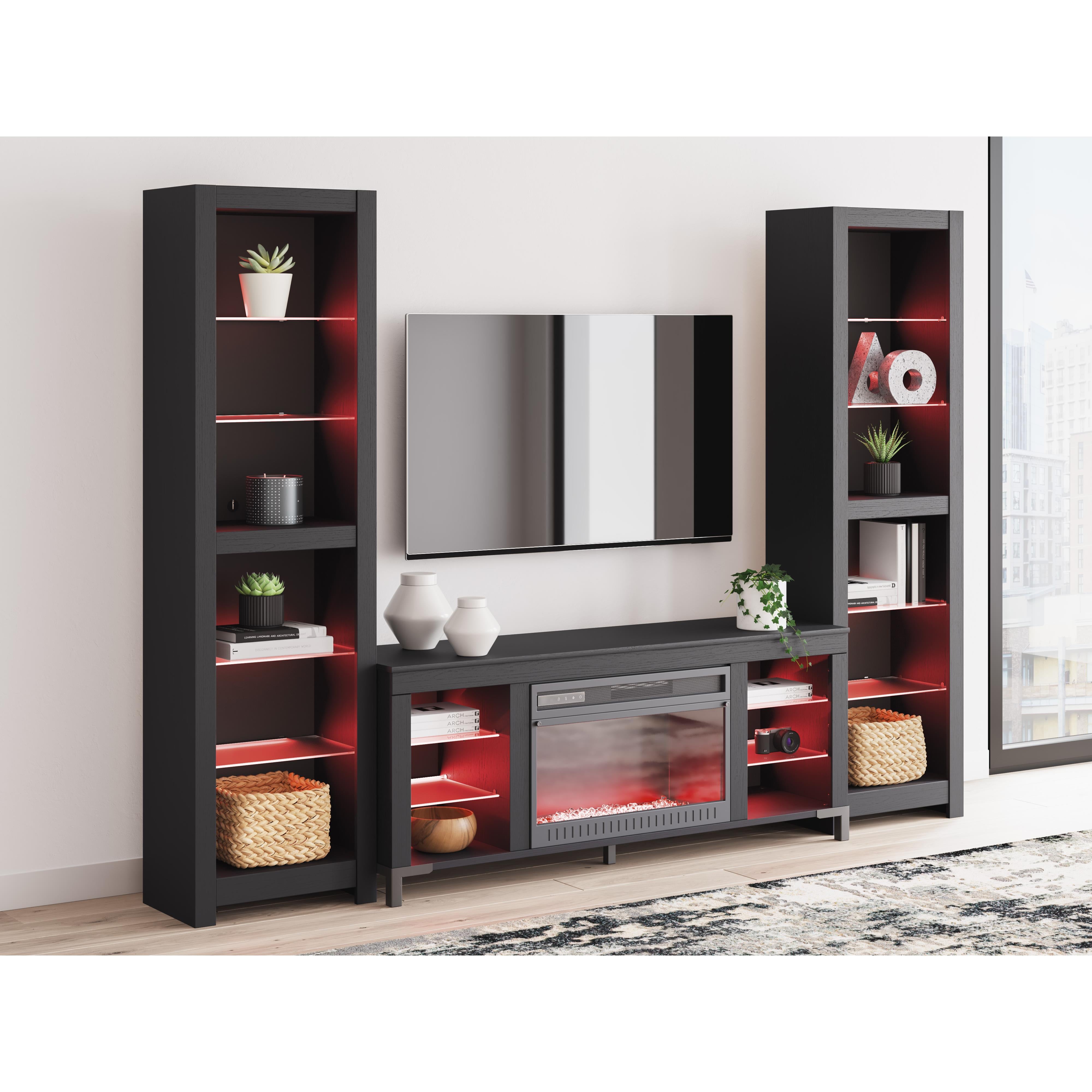 Signature Design by Ashley Cayberry W2721W2 3 pc Entertainment Center with Electric Fireplace IMAGE 7
