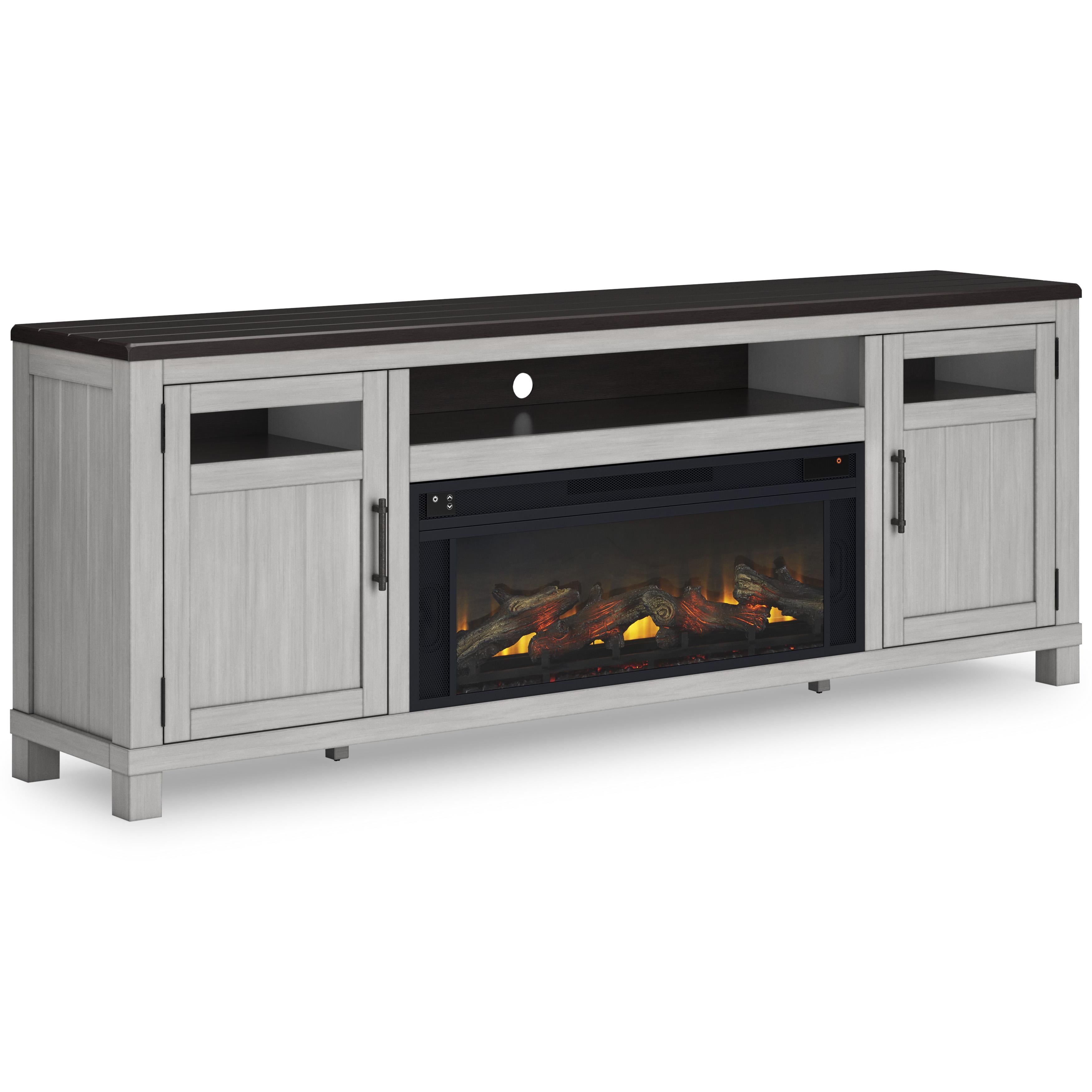 Signature Design by Ashley Darborn W796W1 88" TV Stand with Electric Fireplace IMAGE 1