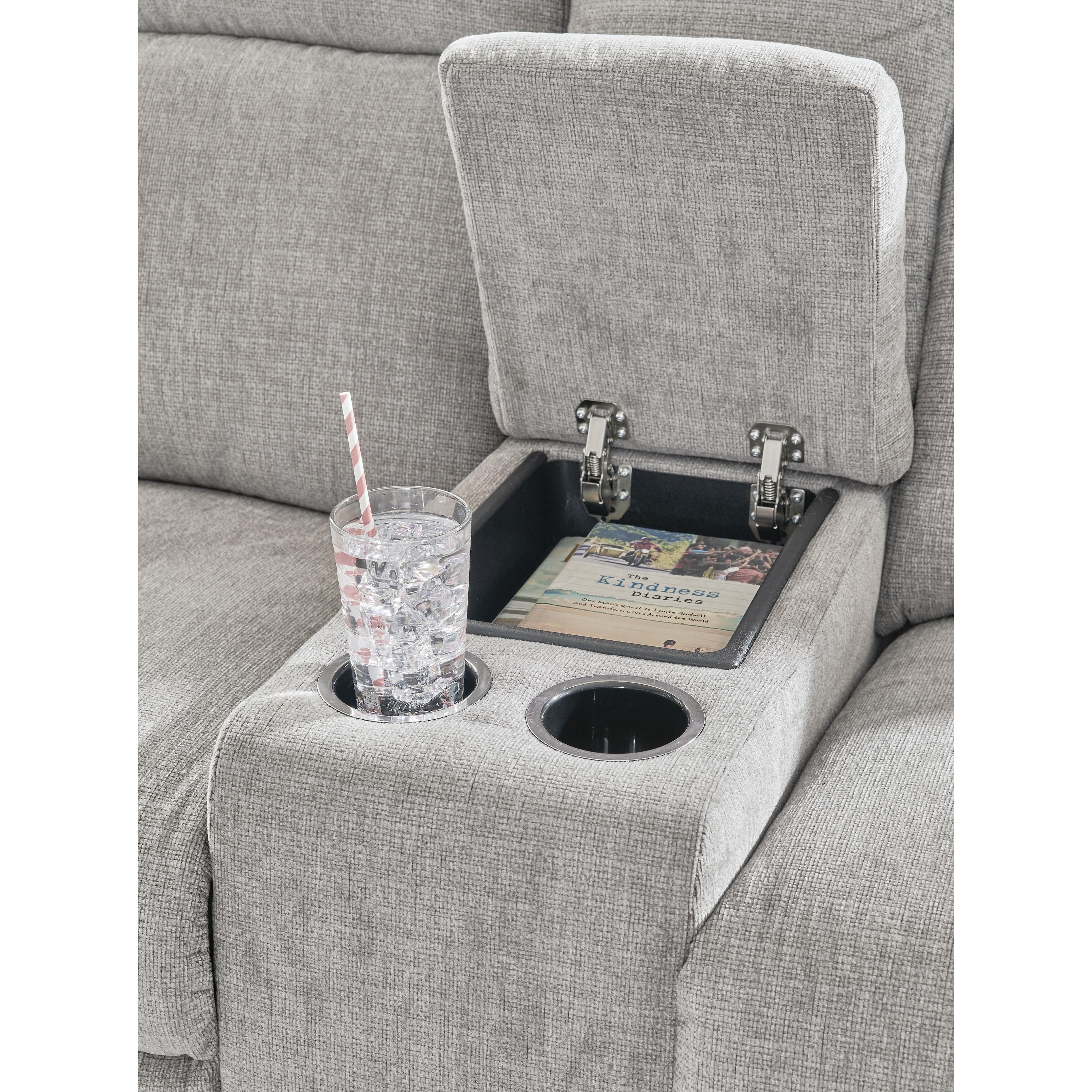 Signature Design by Ashley Barnsana 3320196 Double Reclining Power Loveseat with Console IMAGE 7