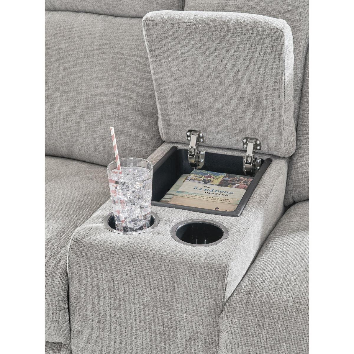 Signature Design by Ashley Barnsana 3320196 Double Reclining Power Loveseat with Console IMAGE 7