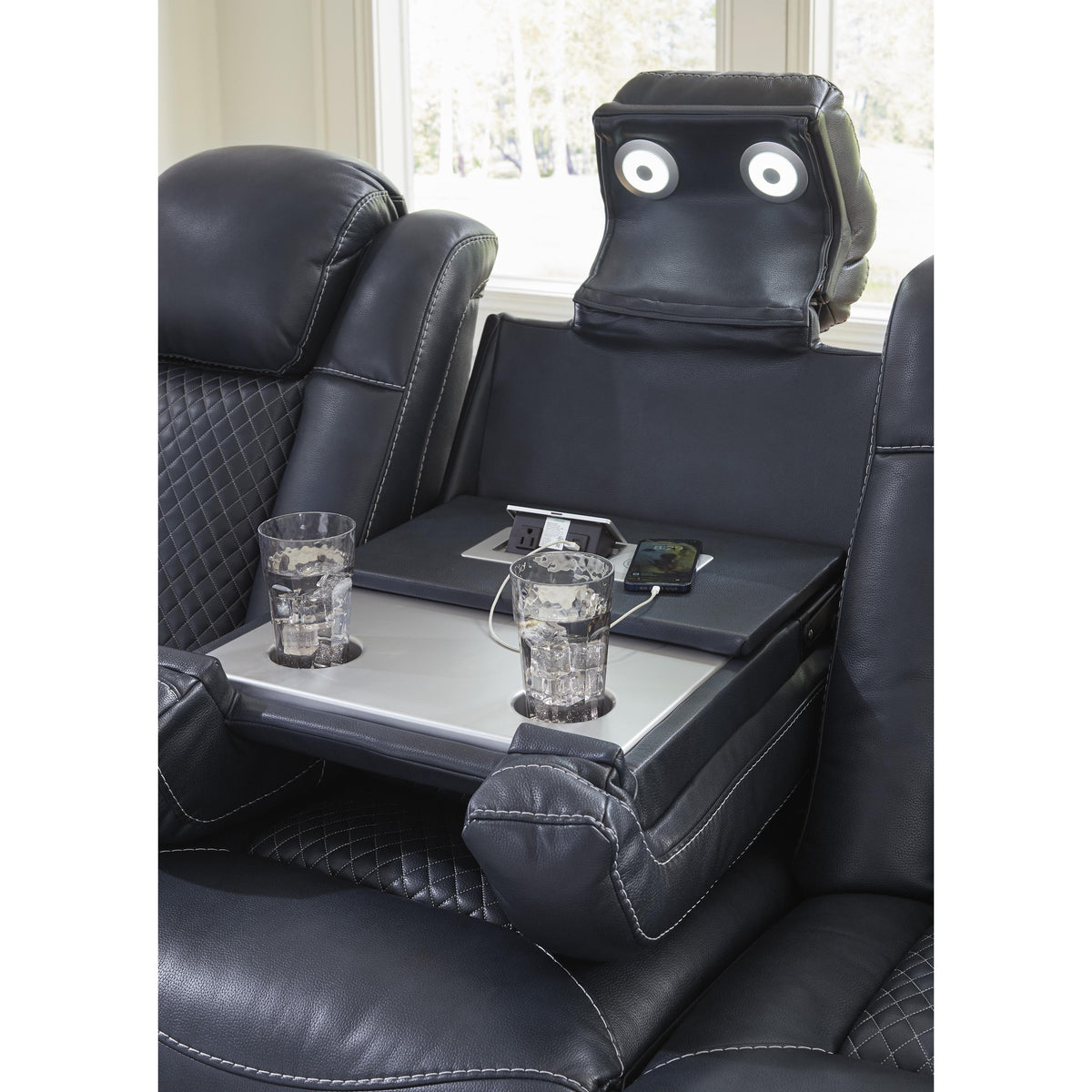 Signature Design by Ashley Fyne-Dyme 3660315 Power Reclining Sofa with Adjustable Headrest IMAGE 8