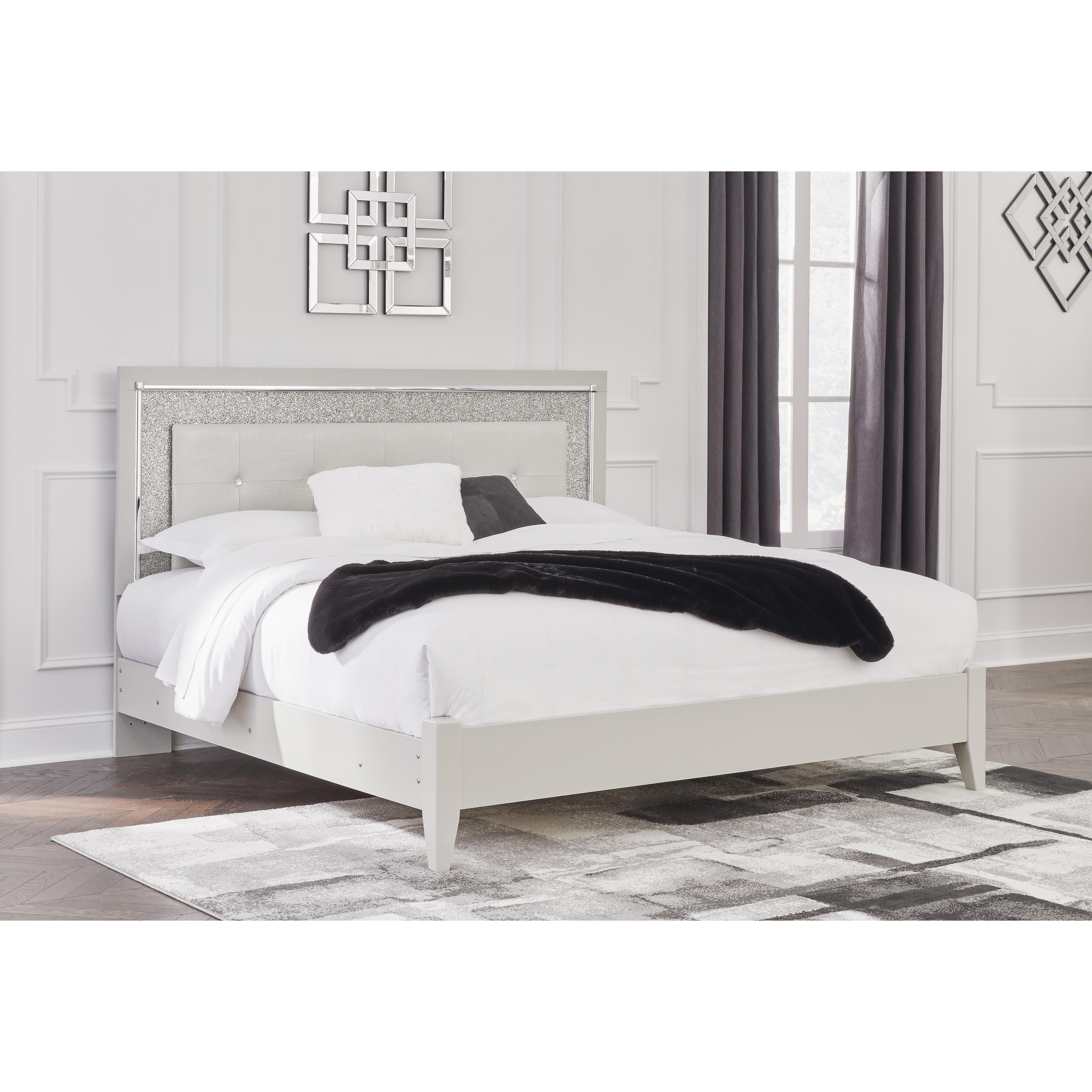 Signature Design by Ashley Zyniden B2114B3 King Upholstered Panel Bed IMAGE 5