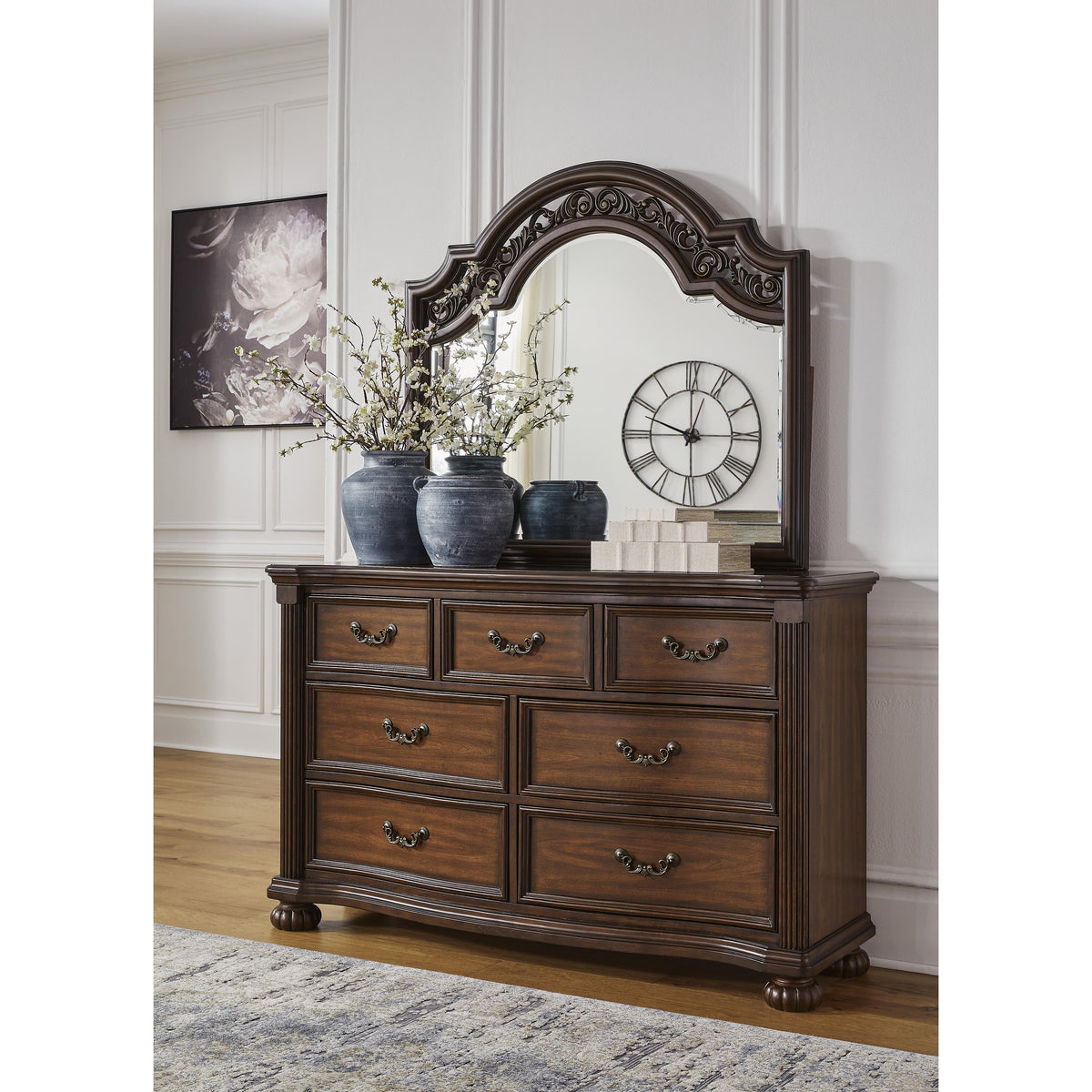 Signature Design by Ashley Lavinton B764B1 Dresser and Mirror IMAGE 2