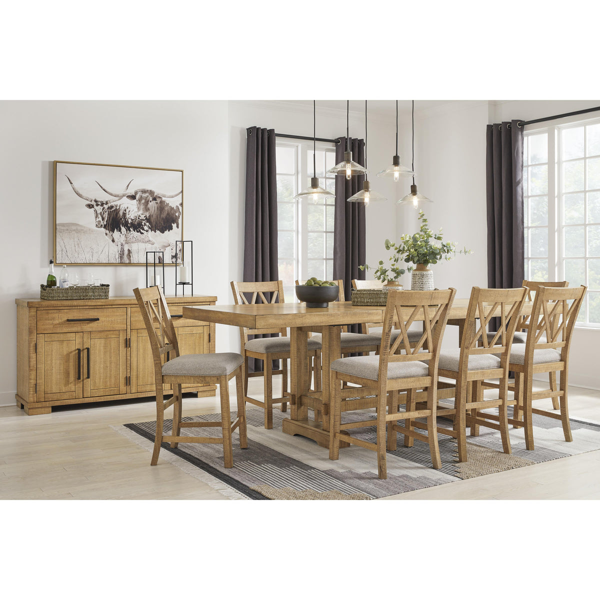 Signature Design by Ashley Havonplane D773-124 Upholstered Barstool IMAGE 10