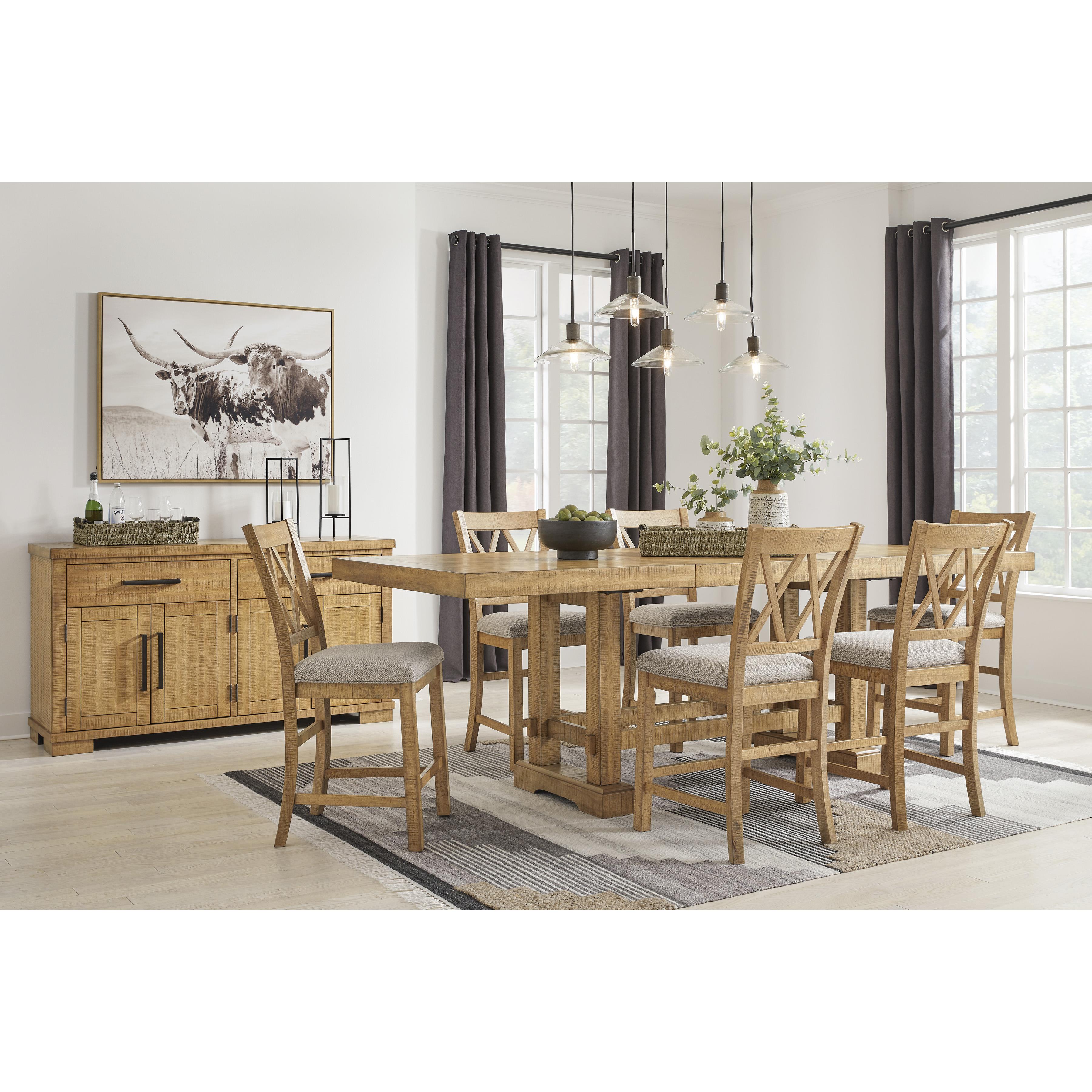 Signature Design by Ashley Havonplane D773-124 Upholstered Barstool IMAGE 9