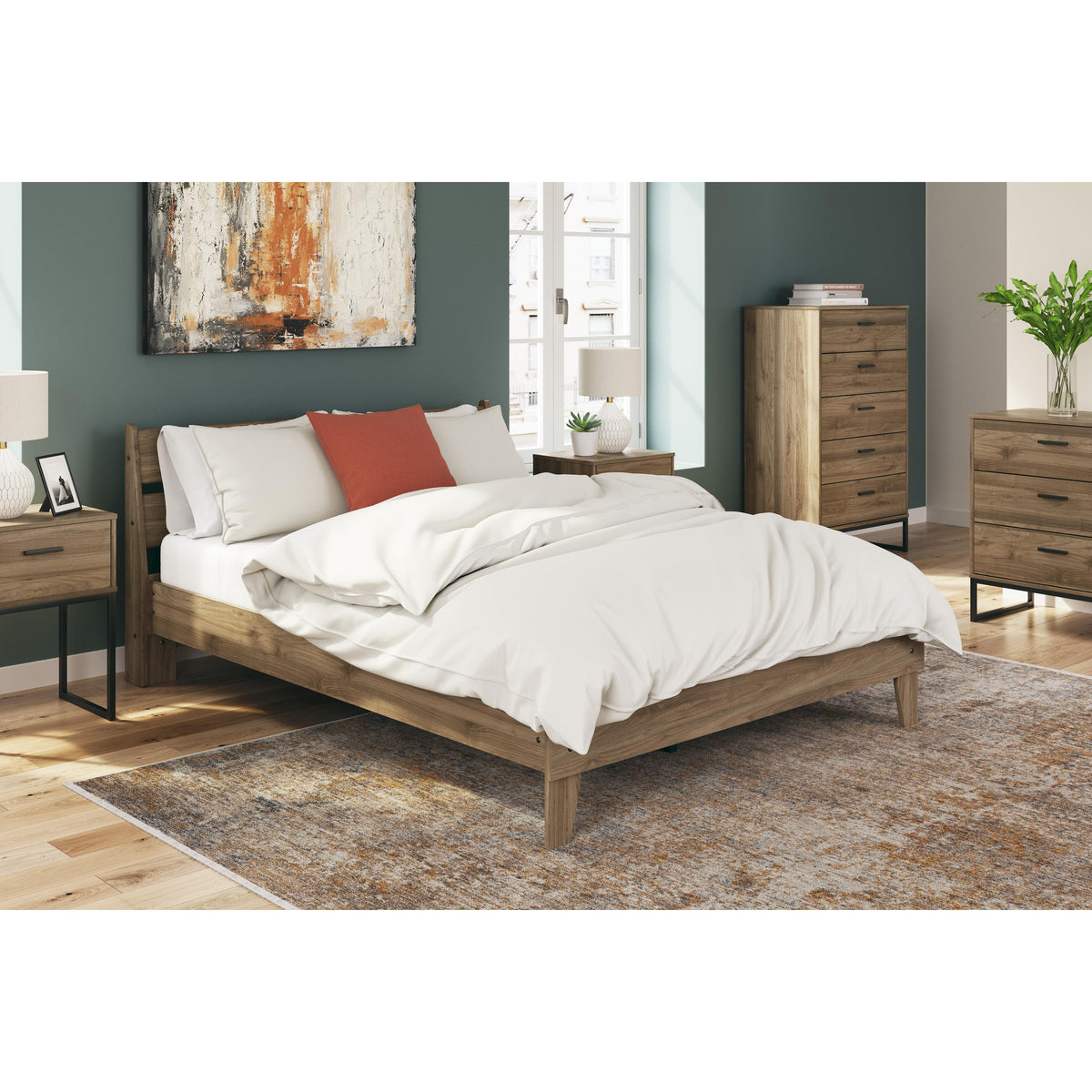 Signature Design by Ashley Deanlow EB1866B3 Queen Platform Panel Bed IMAGE 8