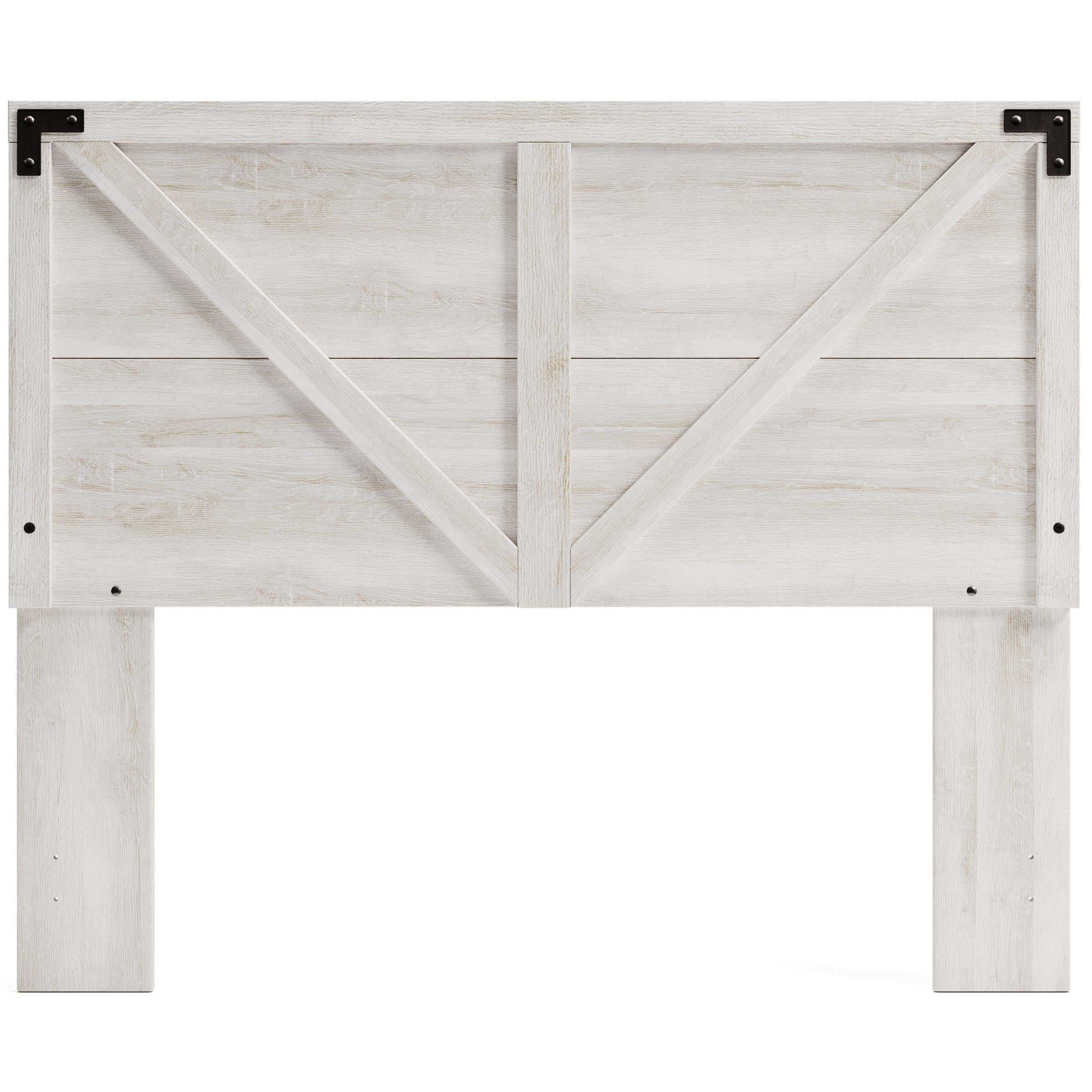 Signature Design by Ashley Shawburn EB4121-157 Queen Crossbuck Panel Headboard IMAGE 2