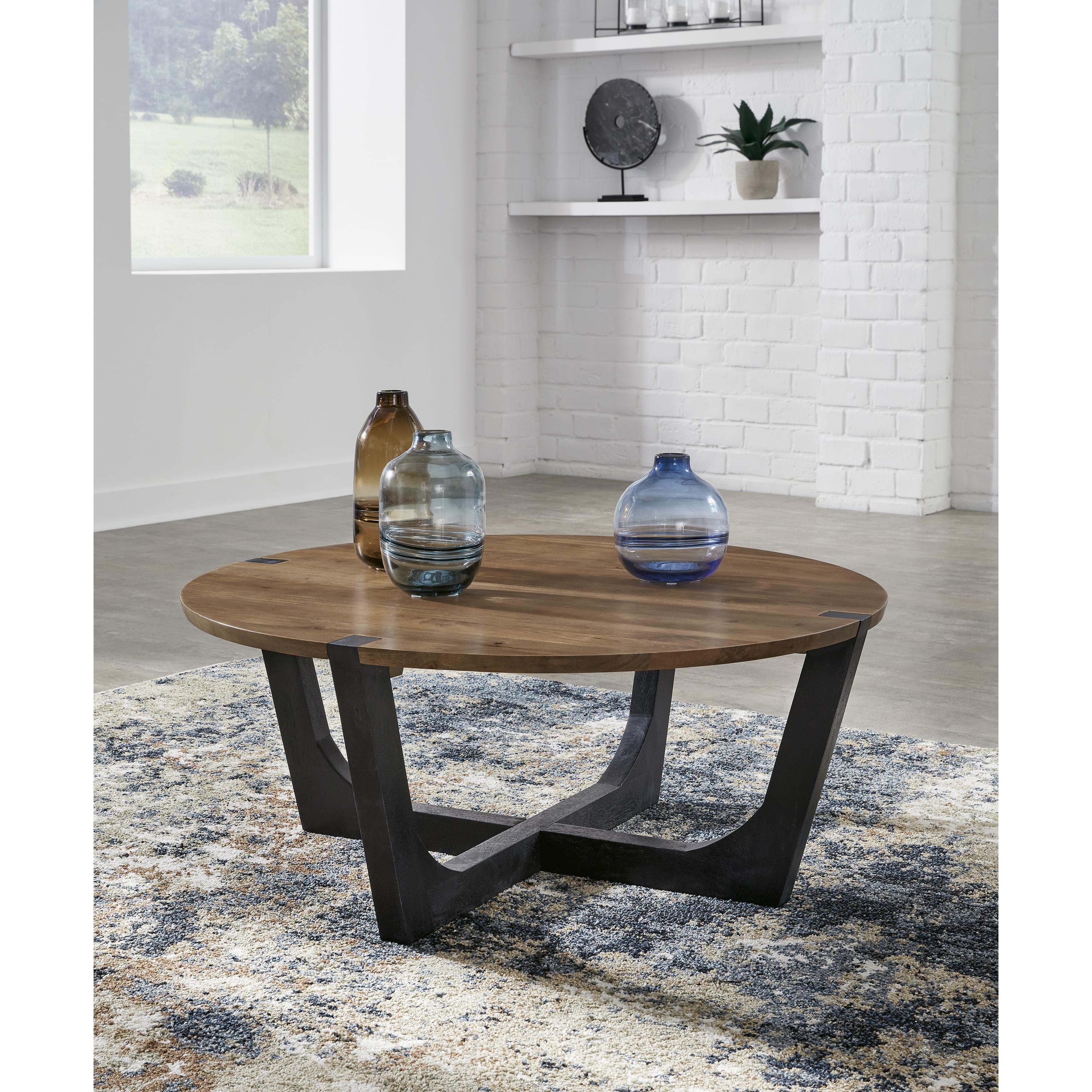 Signature Design by Ashley Hanneforth T726-8 Round Cocktail Table IMAGE 4