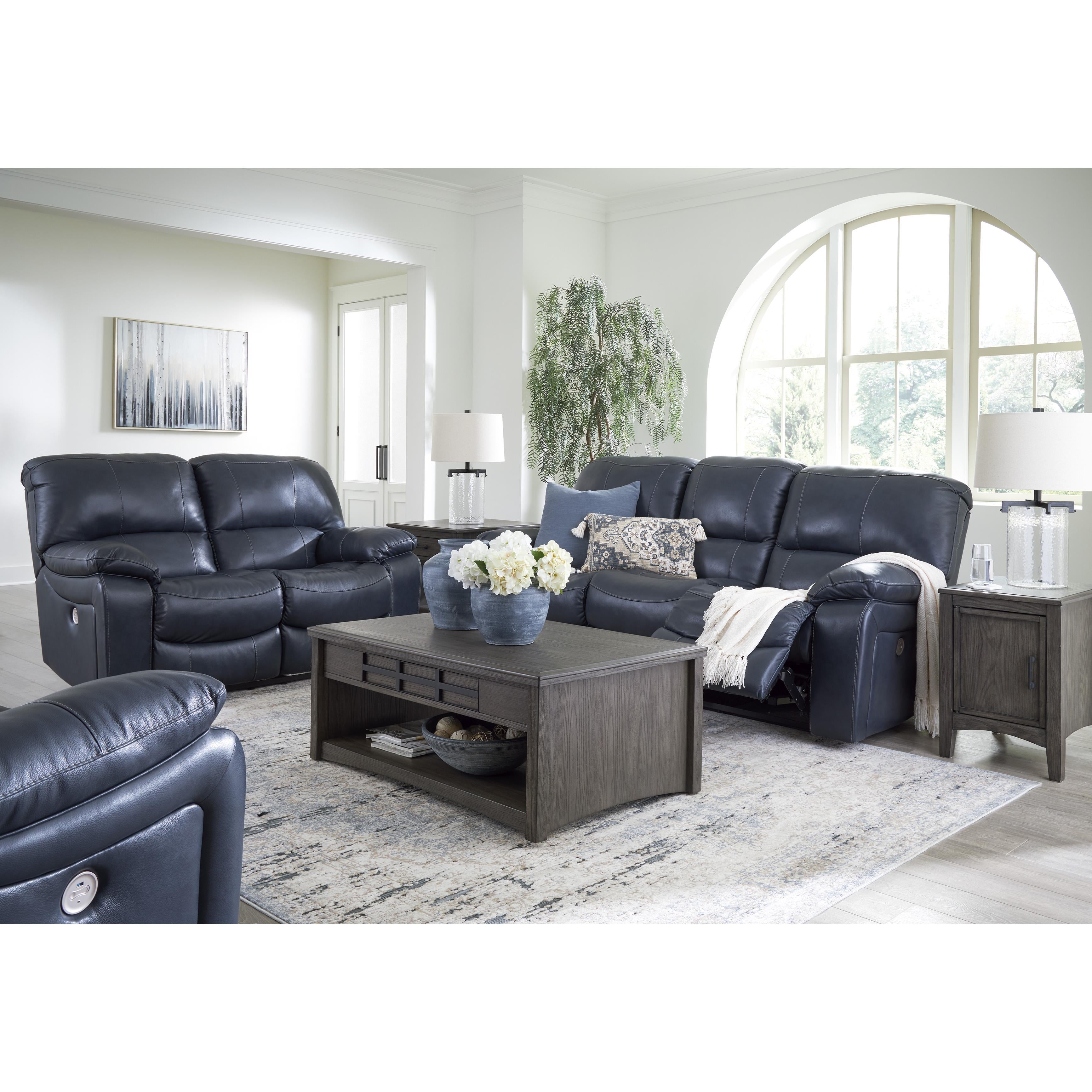 Signature Design by Ashley Leesworth U4380987 Reclining Power Sofa IMAGE 13