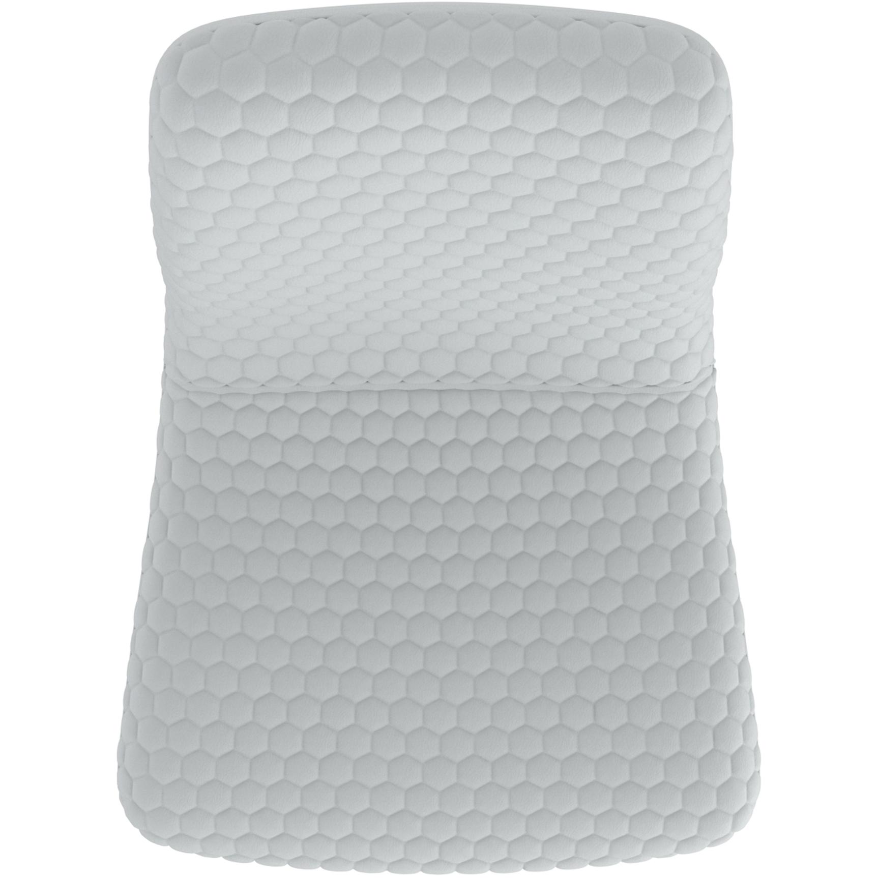 !nspire Brixx 202-083LGY Dining Chair - Light Grey Faux Leather and Black IMAGE 5