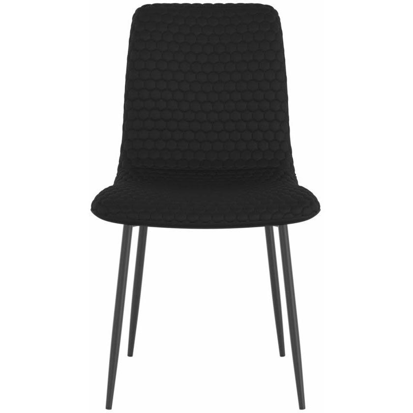 Worldwide Home Furnishings Carmilla/Brixx 207-353_083BLK 5 pc Dining Set - Aged Gold with Black chair IMAGE 8