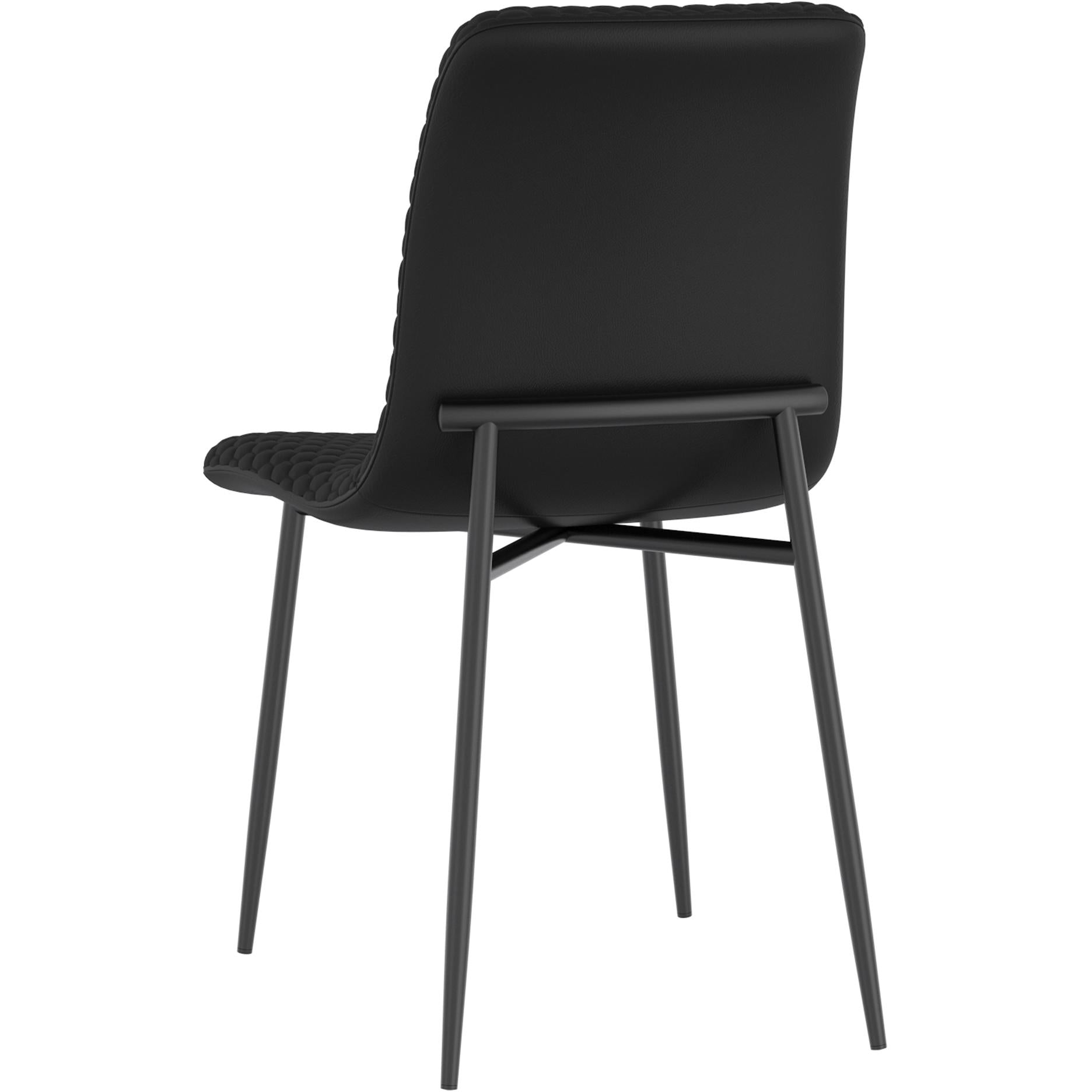 Worldwide Home Furnishings Carmilla/Brixx 207-353_083BLK 5 pc Dining Set - Aged Gold with Black chair IMAGE 9