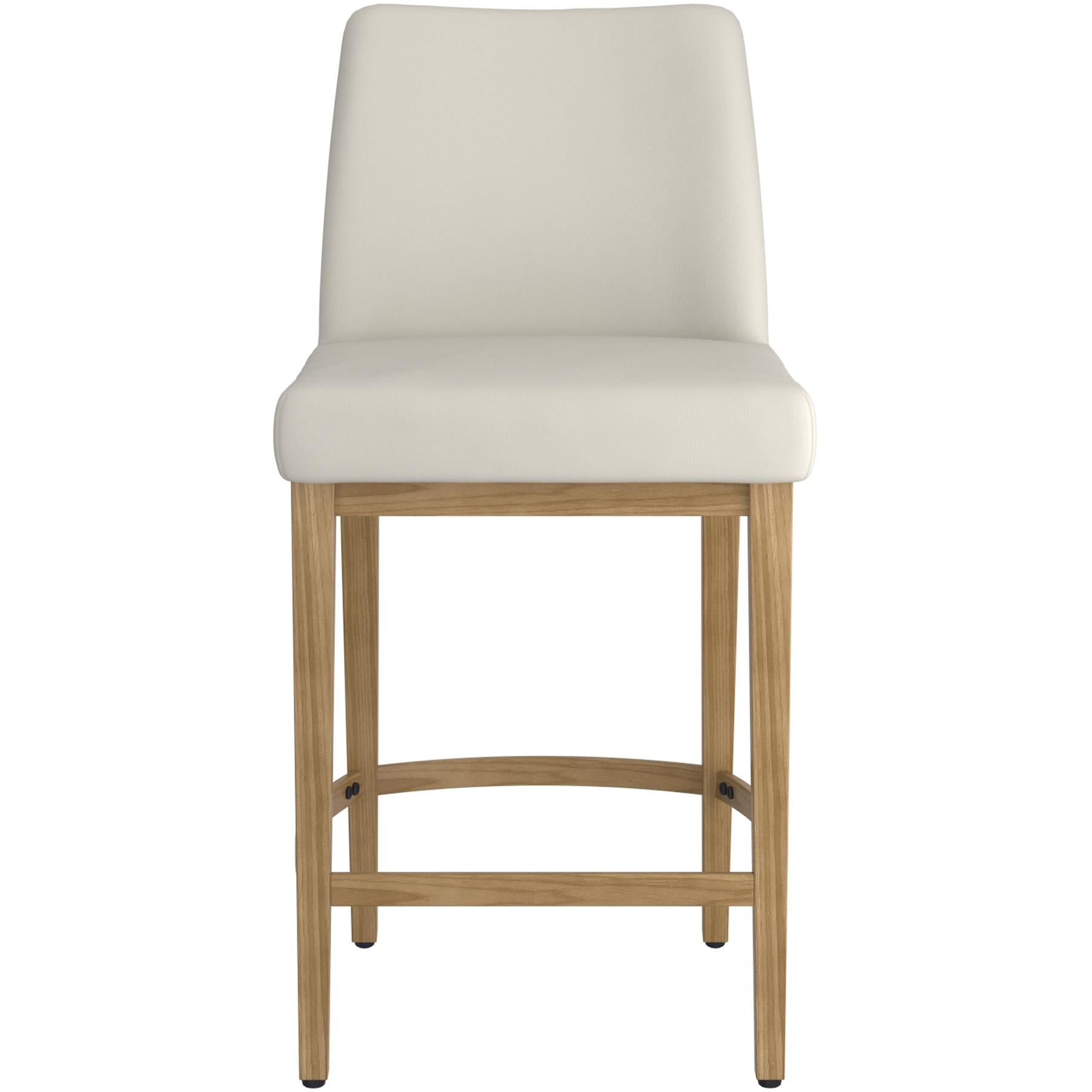 !nspire Jace 203-082BEG_NT 26" Counter Stool - Beige Fabric and Natural IMAGE 4