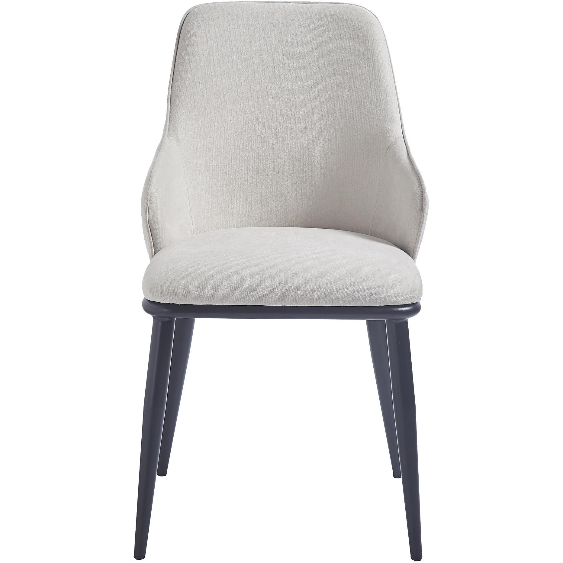 !nspire Kash 202-084BEG Dining Chair - Beige Fabric and Black IMAGE 4