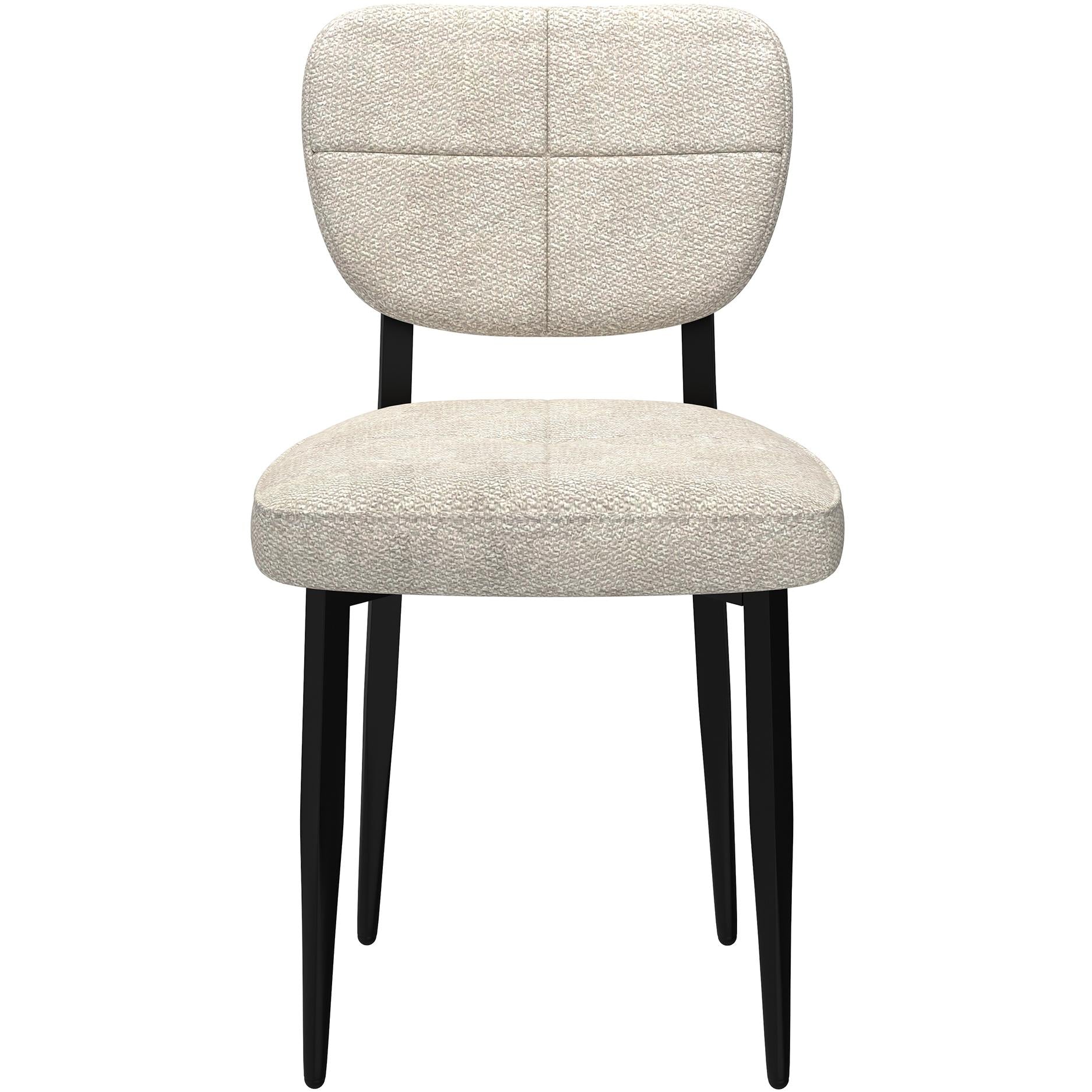 Worldwide Home Furnishings Zeke 202-090BG Dining Chair - Beige and Black IMAGE 4