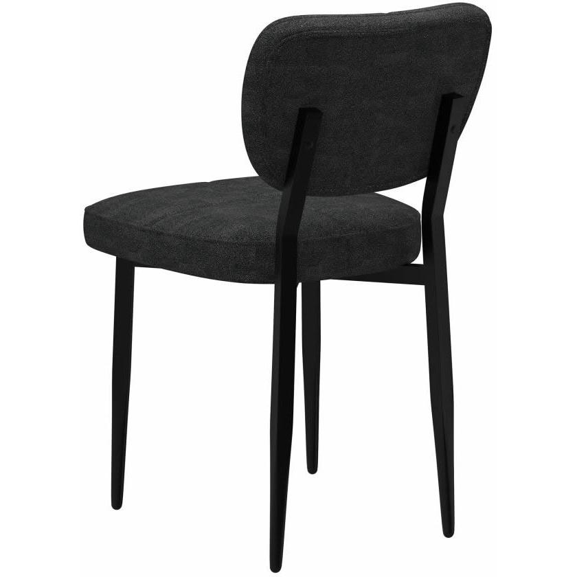 !nspire Zilo/Zeke 207-671LBK_090CH 7 pc Dining Set - Faux Marble and Black with Charcoal Chair IMAGE 8