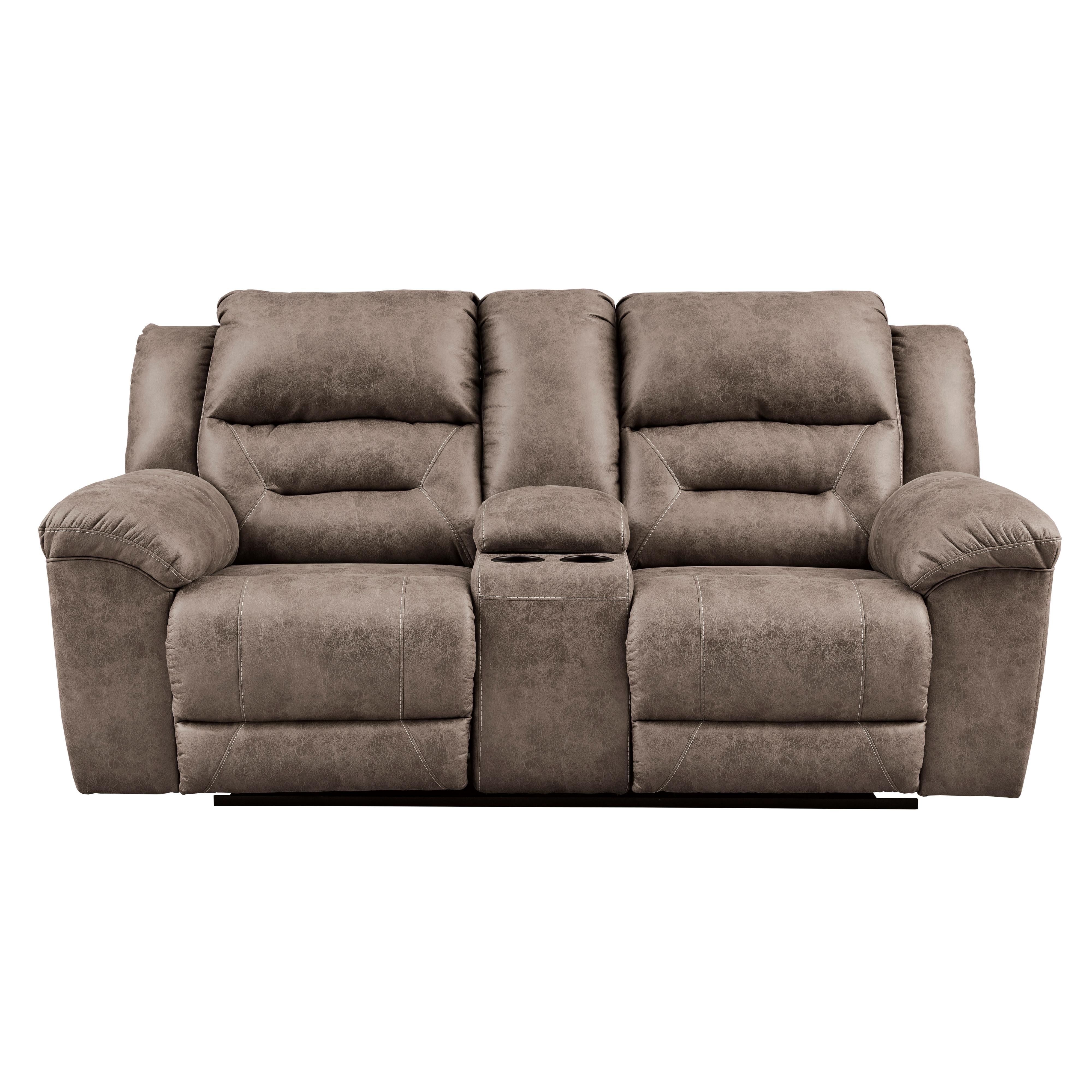 Signature Design by Ashley Stoneland 3990596C Double Reclining Power Loveseat with Console IMAGE 1