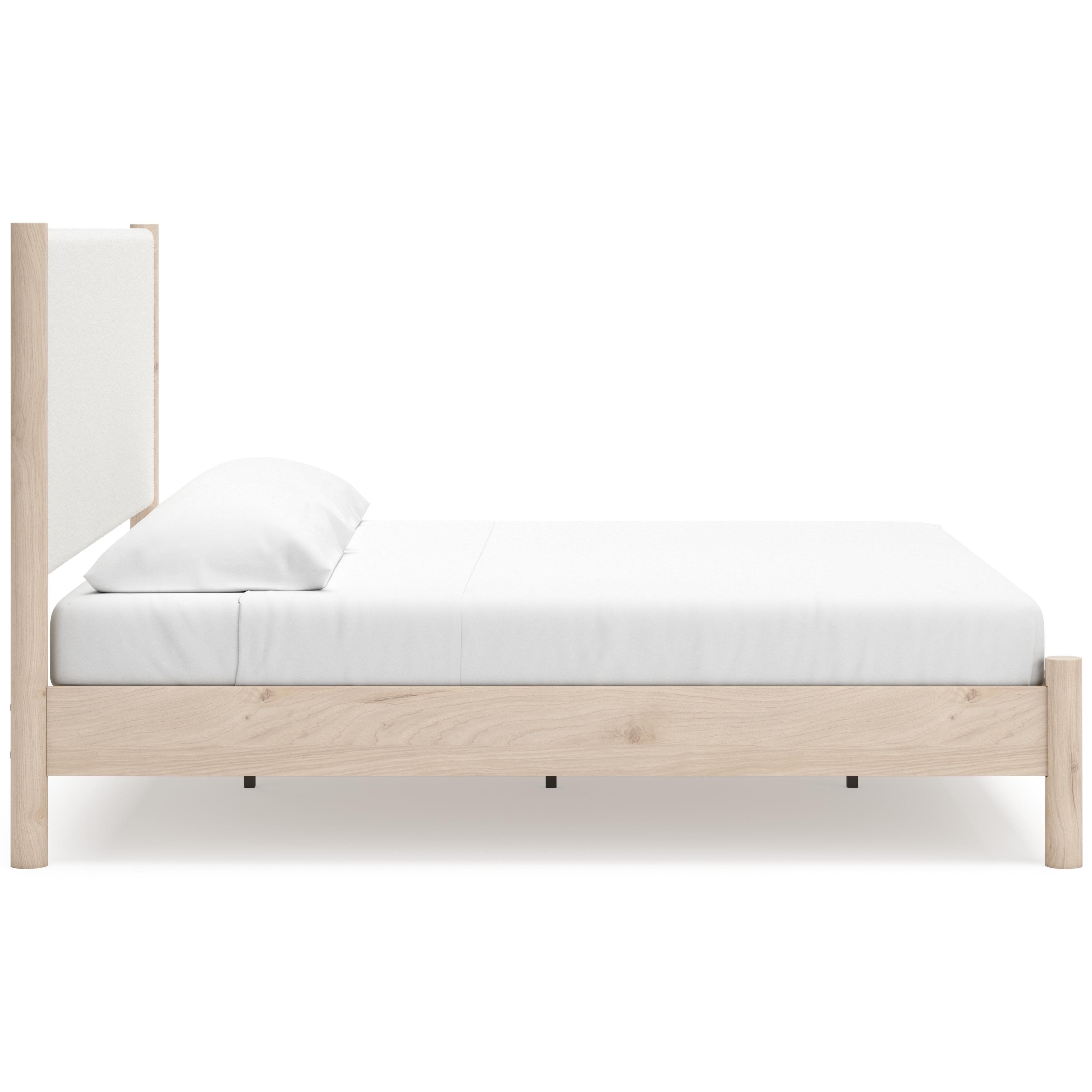 Signature Design by Ashley Cadmori B2615B7 King Upholstered Panel Bed IMAGE 3