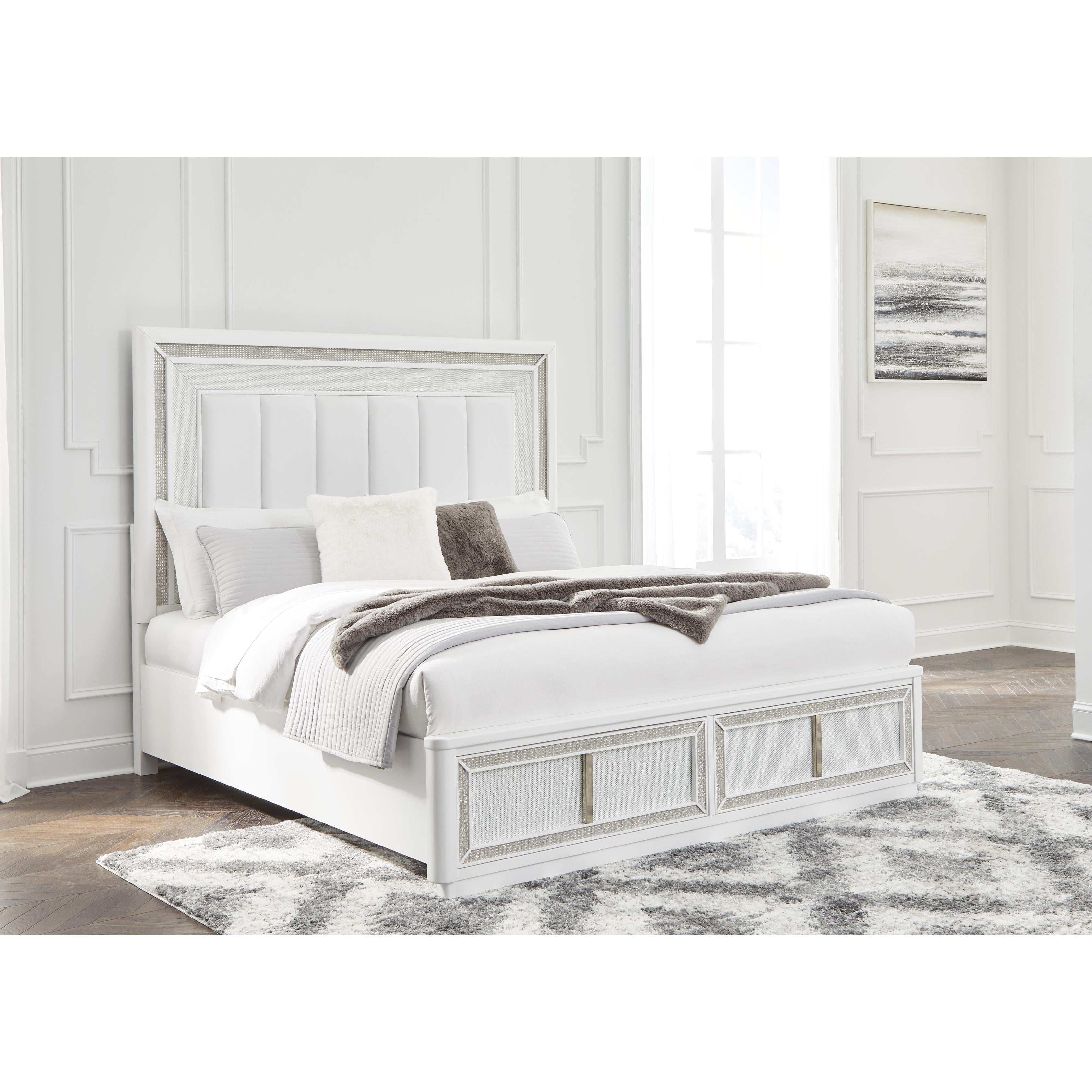 Signature Design by Ashley Chalanna B822B2 Queen Upholstered Storage Bed IMAGE 6
