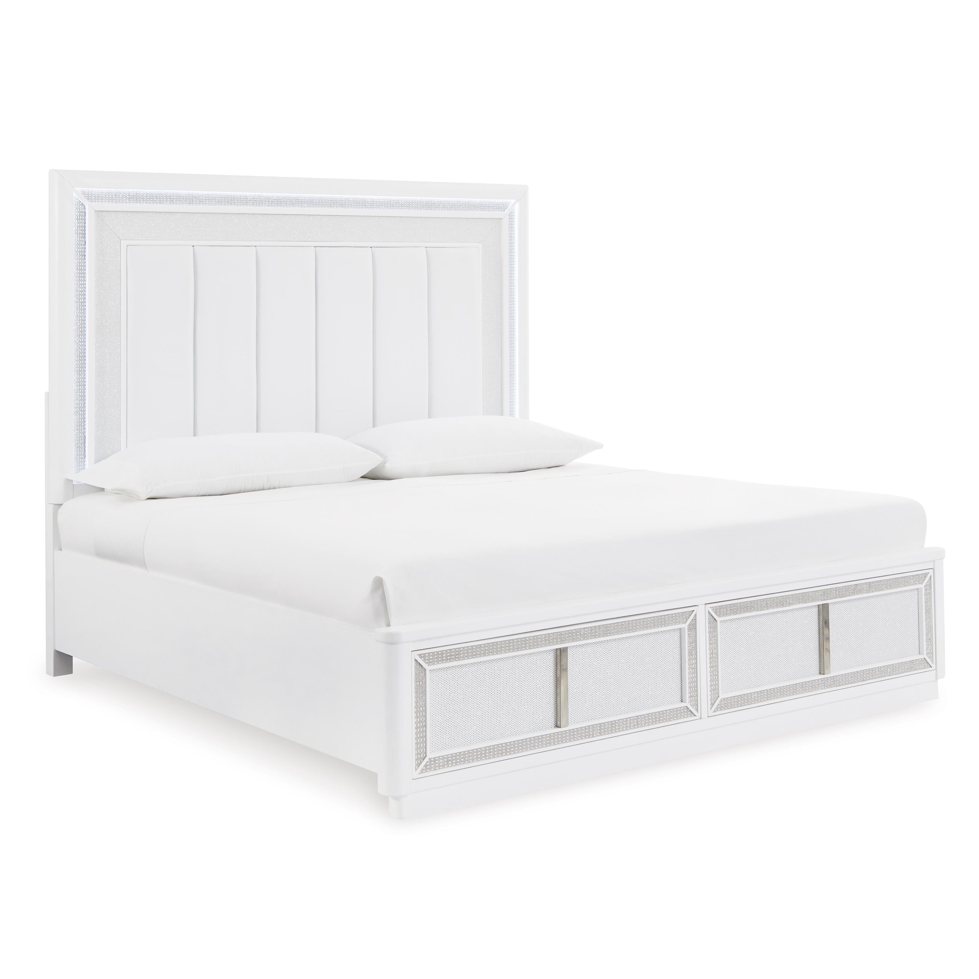 Signature Design by Ashley Chalanna B822B4 King Upholstered Storage Bed IMAGE 2