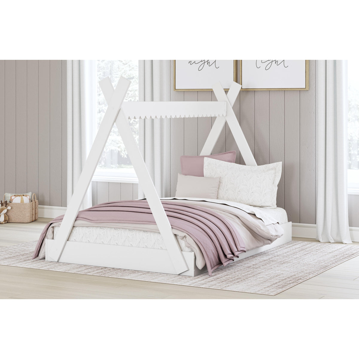 Signature Design by Ashley Hallityn EB1810-122 Full Tent Complete Bed in Box IMAGE 6