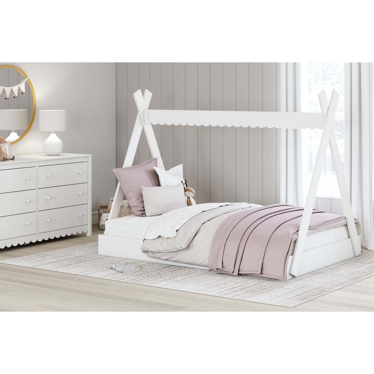 Signature Design by Ashley Hallityn EB1810-122 Full Tent Complete Bed in Box IMAGE 9