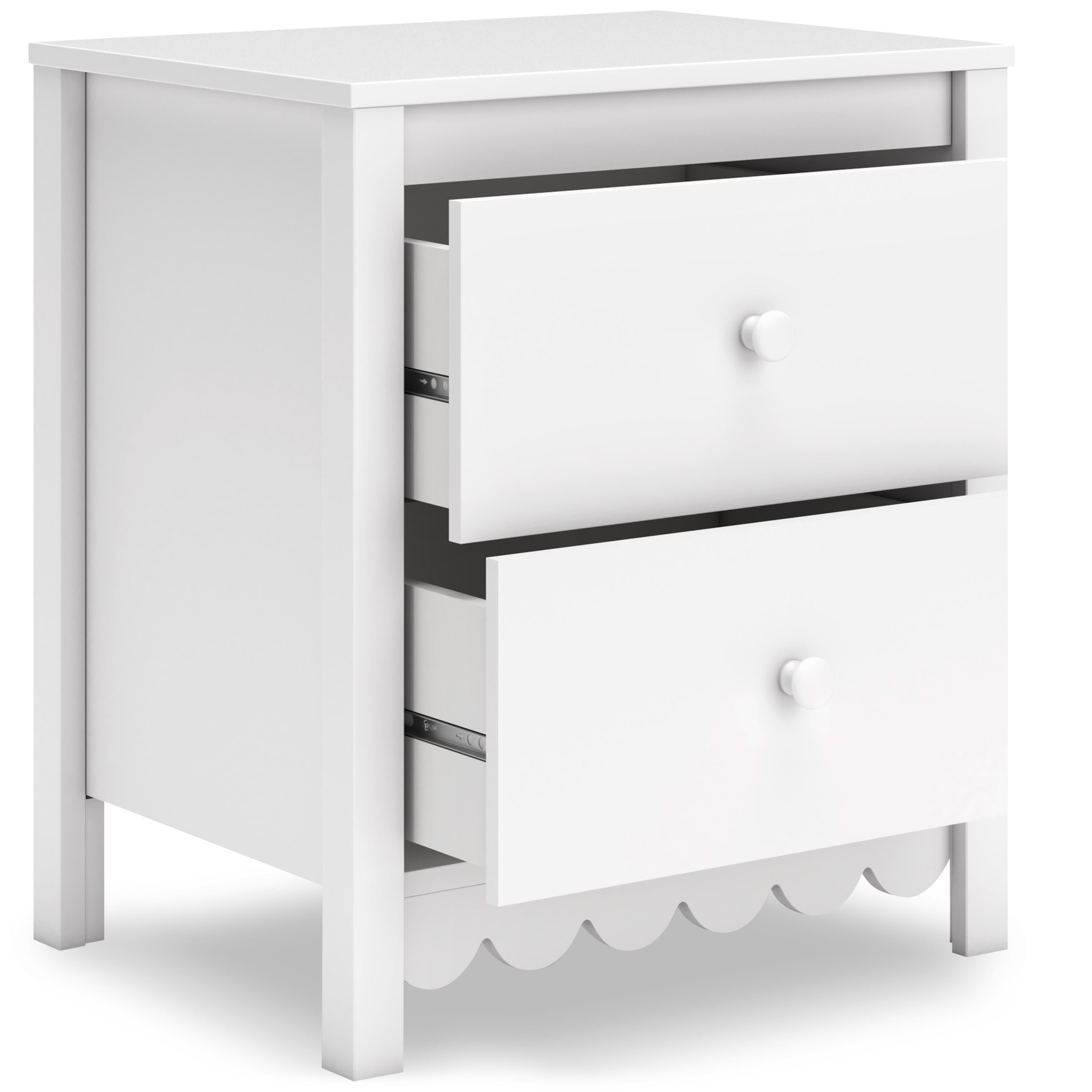 Signature Design by Ashley Hallityn EB1810-292 Two Drawer Night Stand IMAGE 1