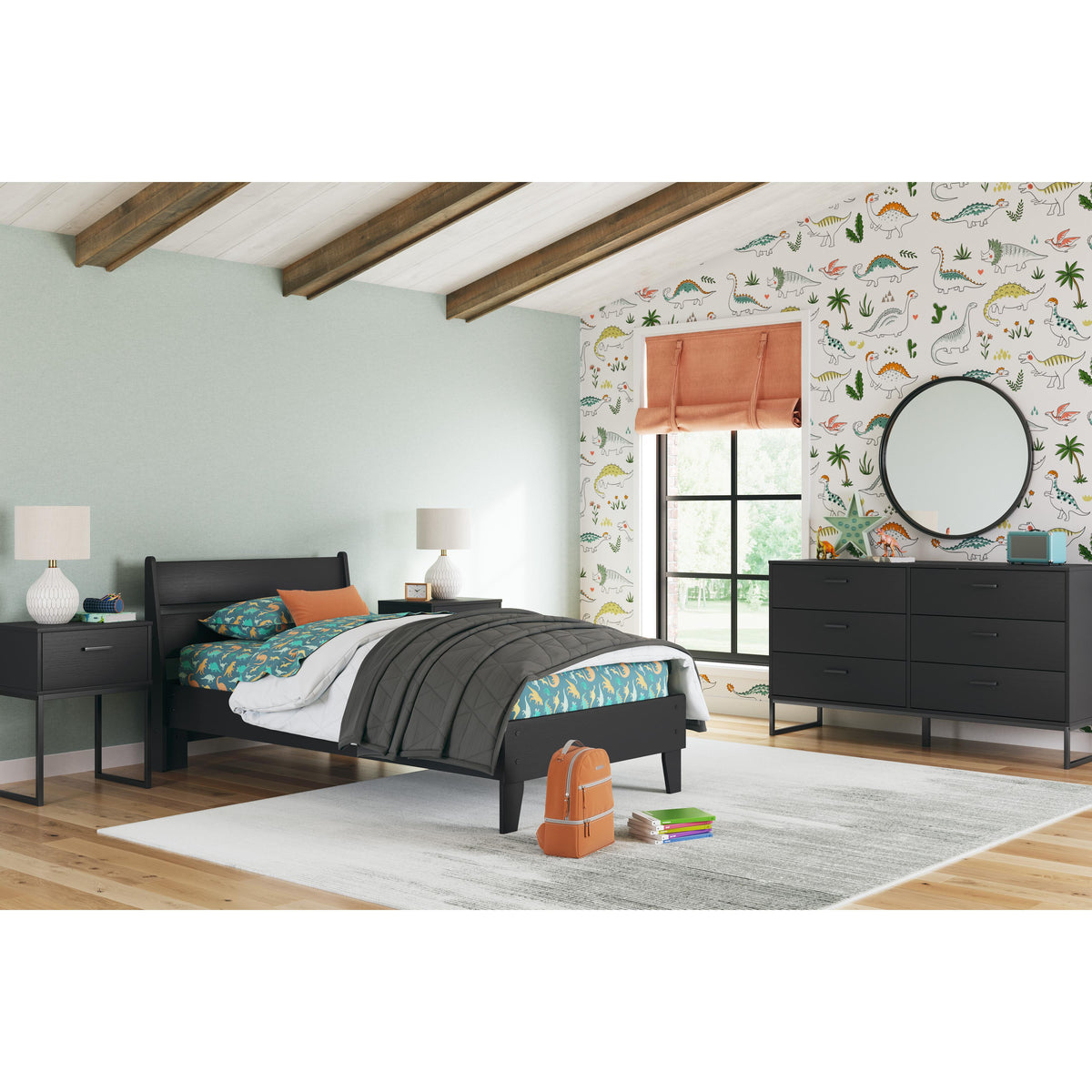 Signature Design by Ashley Socalle EB1865B1 Twin Panel Platform Bed IMAGE 8