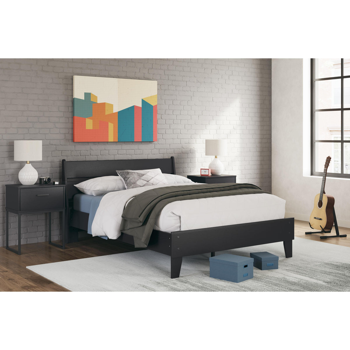Signature Design by Ashley Socalle EB1865B2 Full Panel Platform Bed IMAGE 6