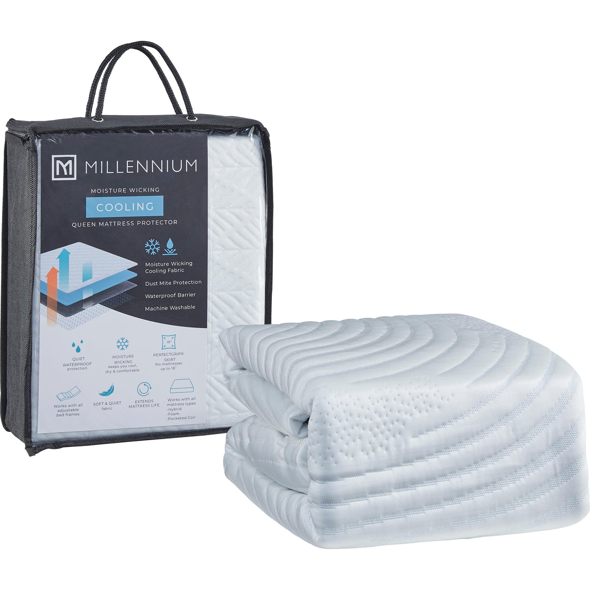 Ashley Sleep Extra Cooling Protector M31001 Twin Mattress Protector IMAGE 1
