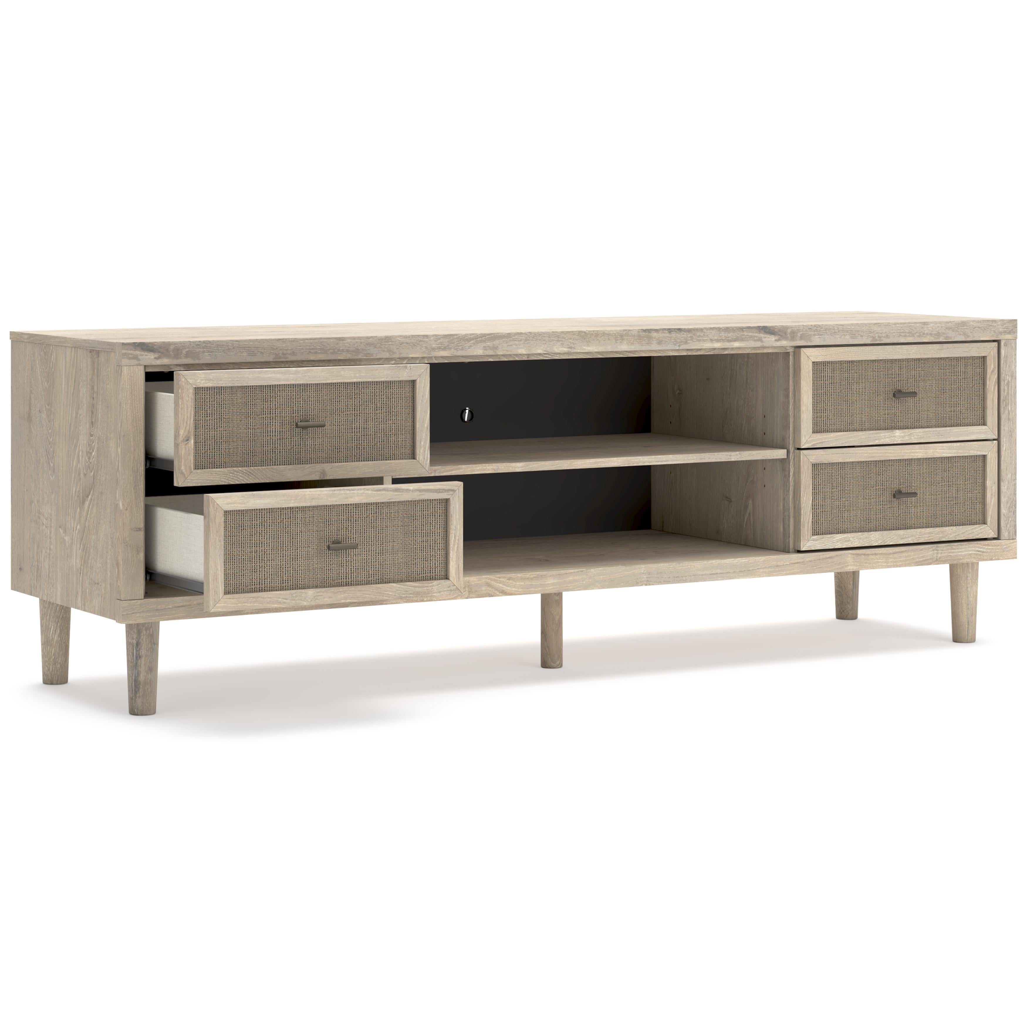 Signature Design by Ashley Cielden W1199-68 Extra Large TV Stand with Fireplace Option IMAGE 2