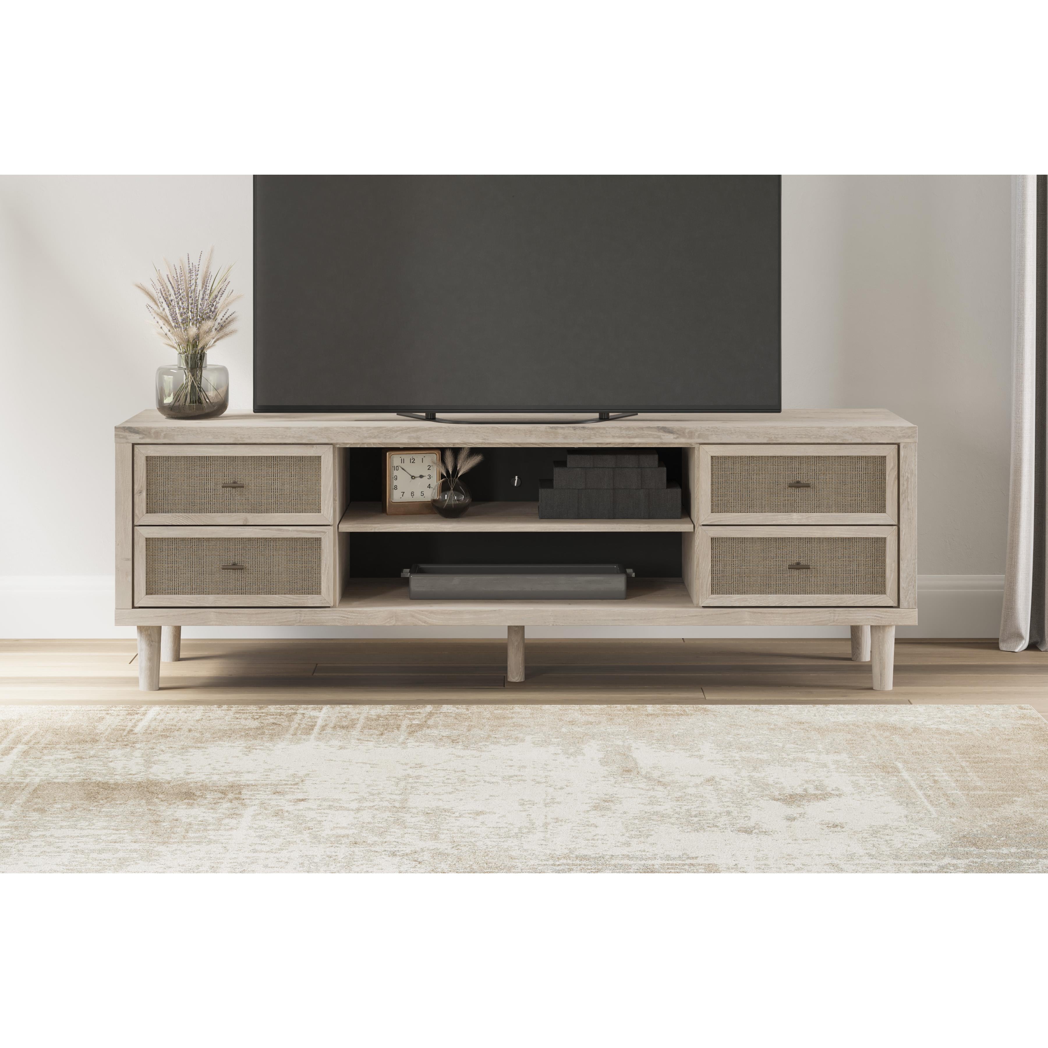 Signature Design by Ashley Cielden W1199-68 Extra Large TV Stand with Fireplace Option IMAGE 8