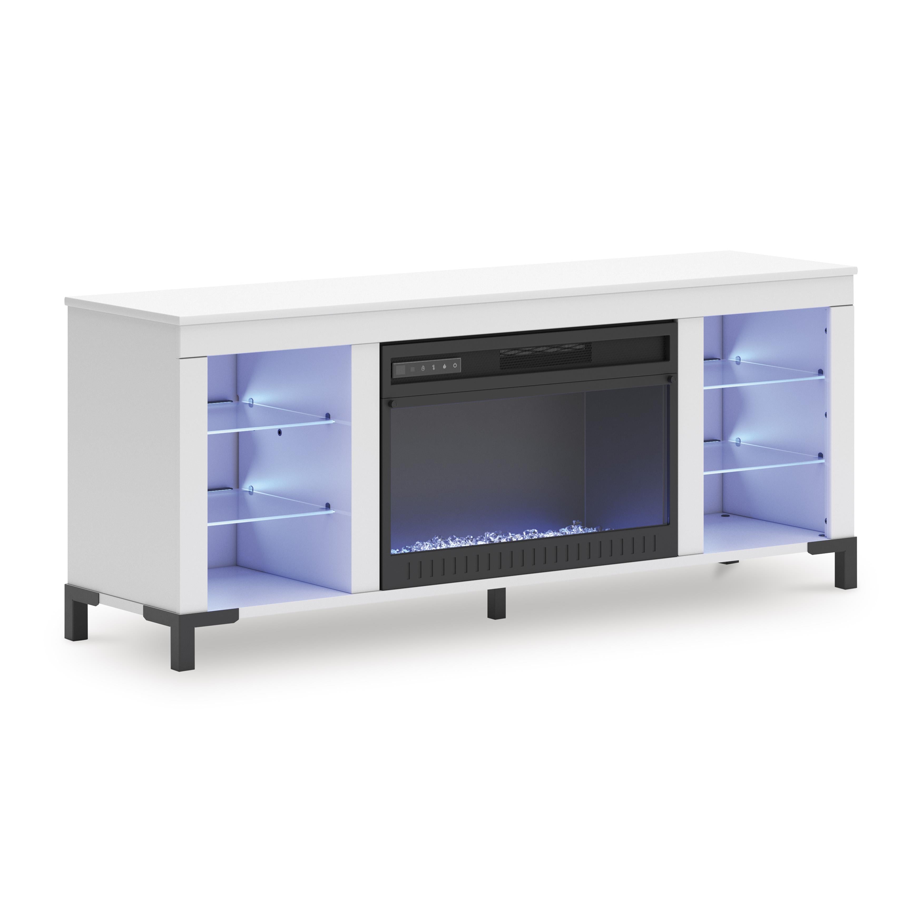Signature Design by Ashley Brollevi W2722-168 TV Stand with Fireplace IMAGE 3