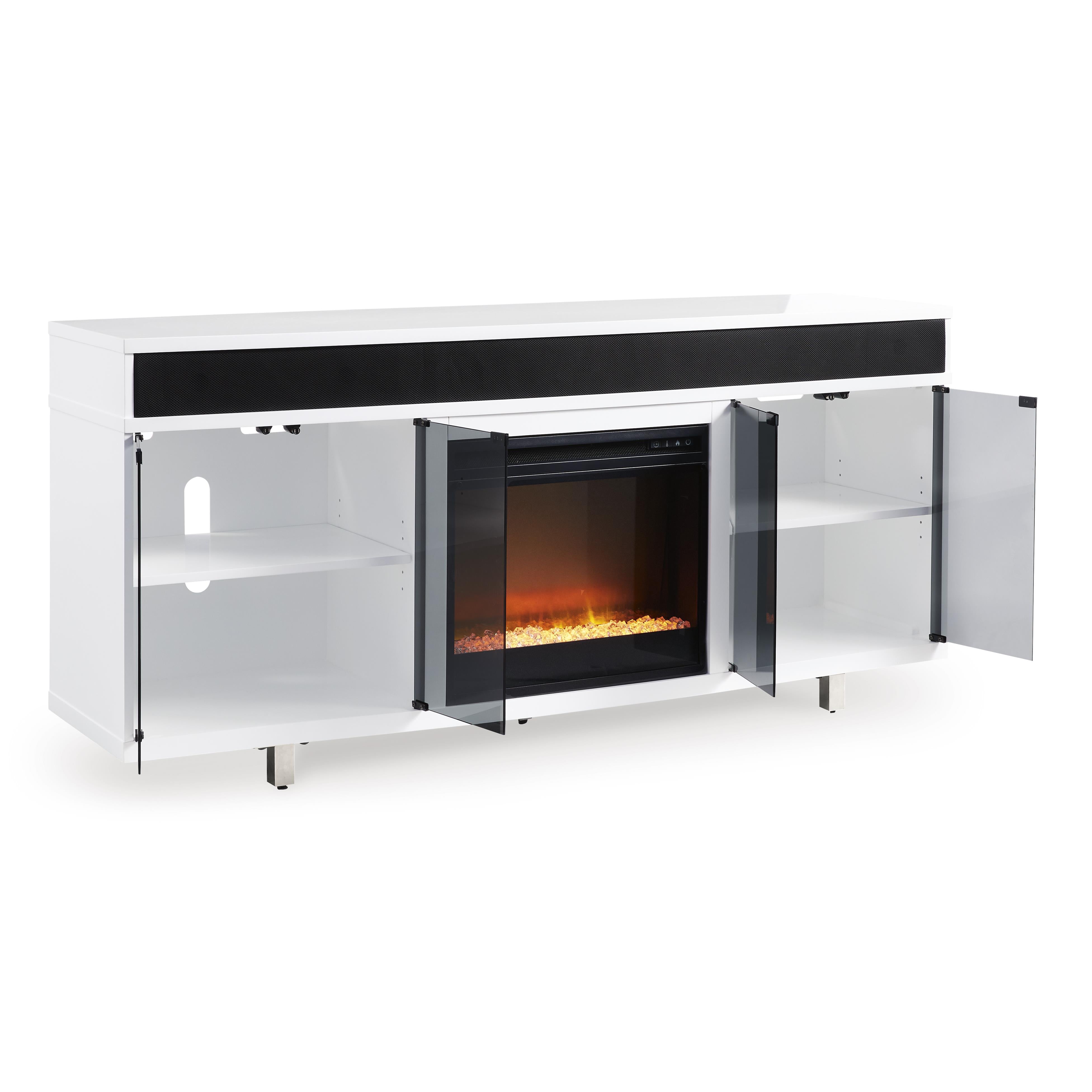 Signature Design by Ashley Gardoni W756W1 72" TV Stand with Electric Fireplace IMAGE 2