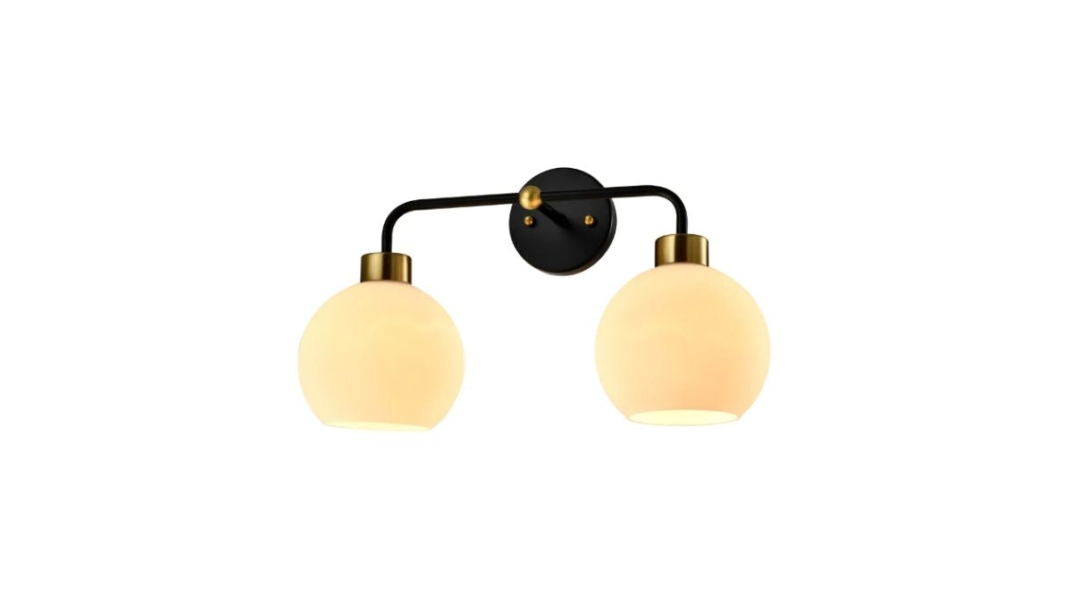 Dual Cream Wall Light