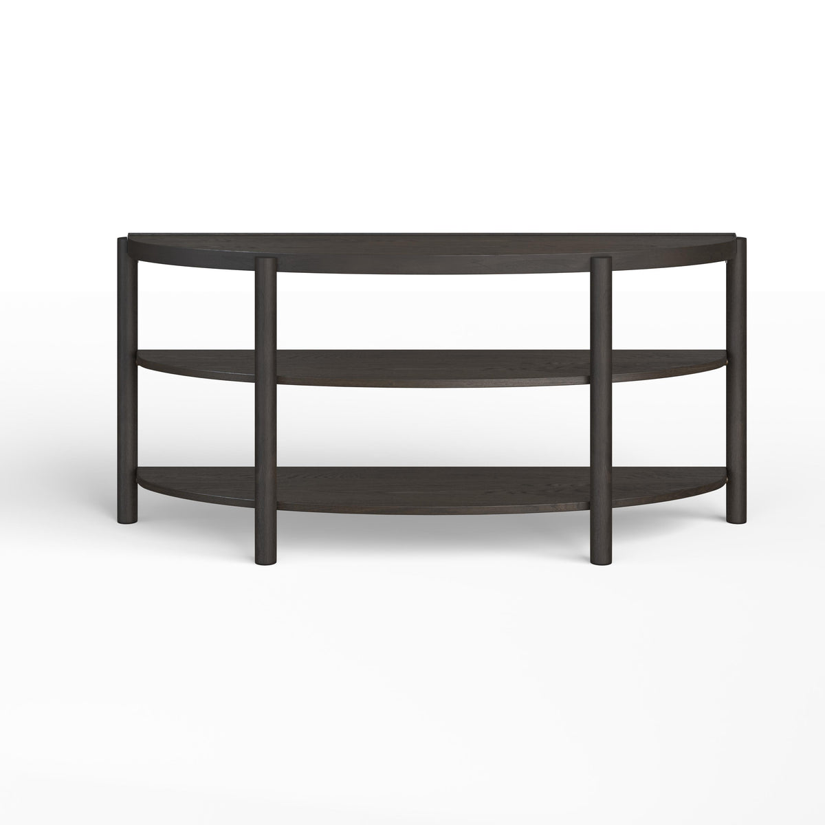 Magnussen Hadleigh Black T5711-75 Demilune Sofa Table IMAGE 1