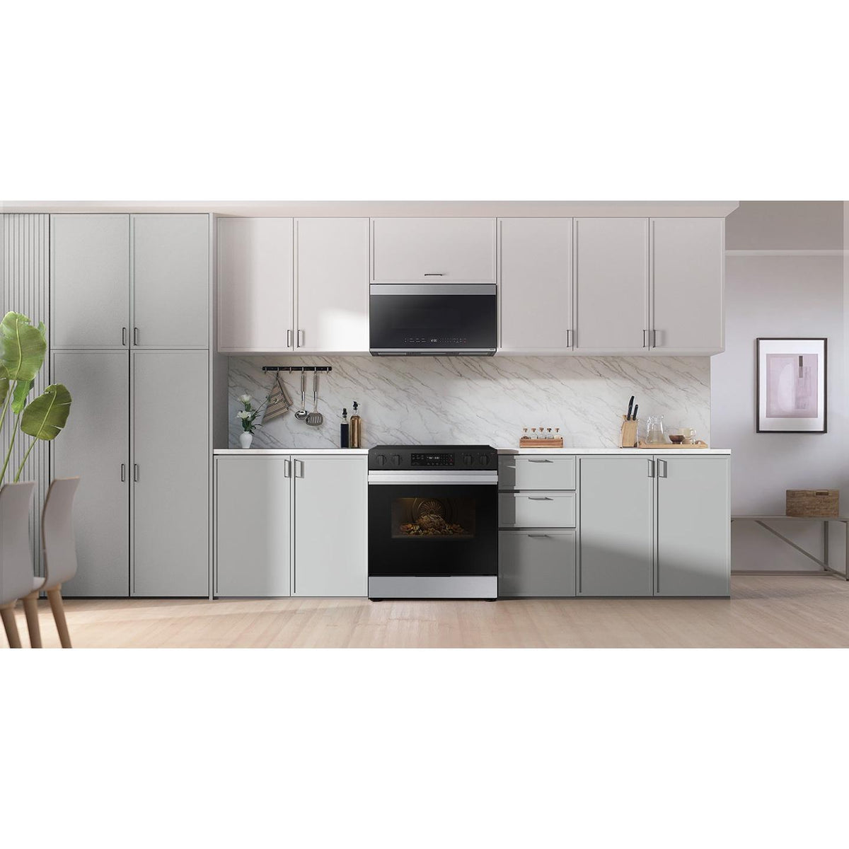 Samsung 6.3 cu. ft. Bespoke Smart Slide-In Electric Range NSE6DG8100SR/AC IMAGE 12