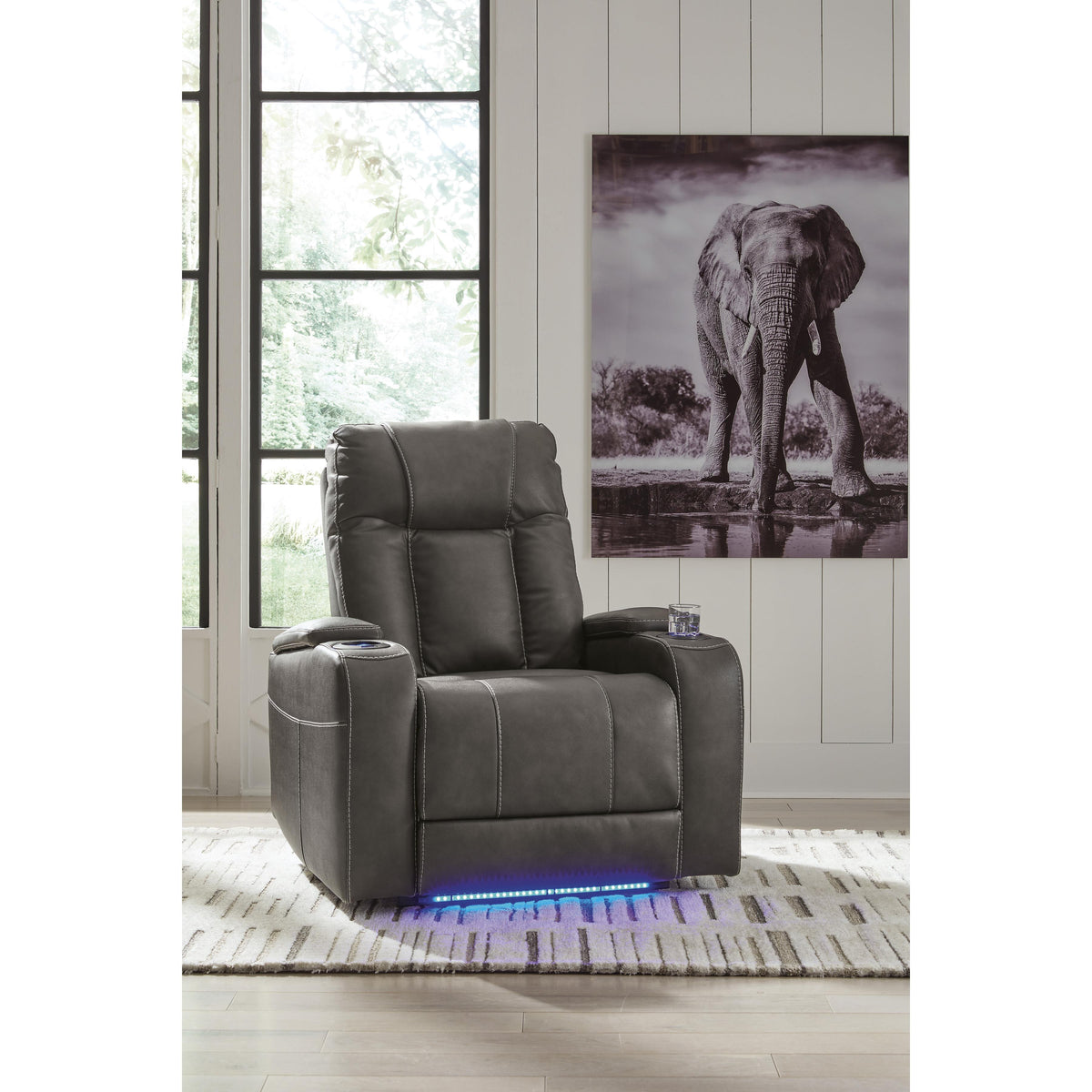 Signature Design by Ashley Feazada 6620513 Power Rocker Recliner with Adjustable Headrest IMAGE 7