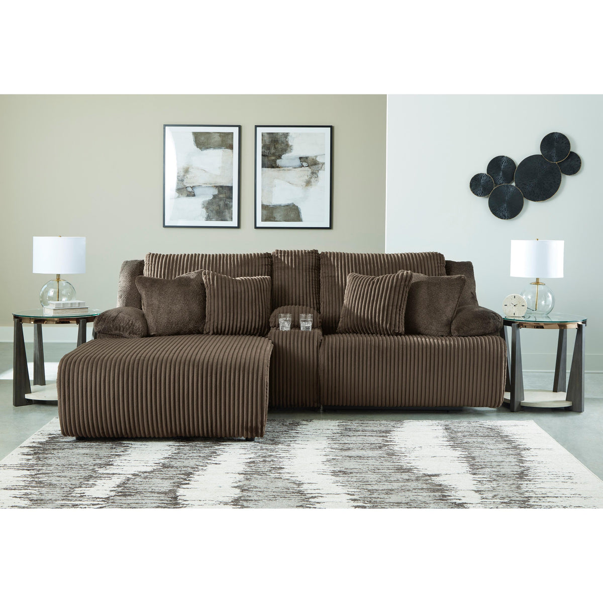 Signature Design by Ashley Top Tier 92705S5 3 pc Reclining Sectional Sofa with Chaise IMAGE 2