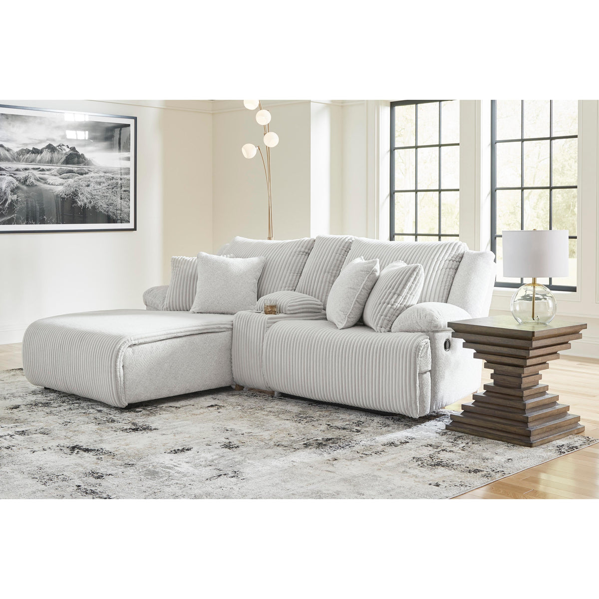 Signature Design by Ashley Top Tier 92706S5 3 pc Reclining Sectional Sofa with Chaise IMAGE 4