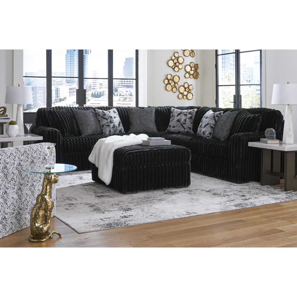 Signature Design by Ashley Midnight-Madness 9810308 Oversized Accent Ottoman IMAGE 6