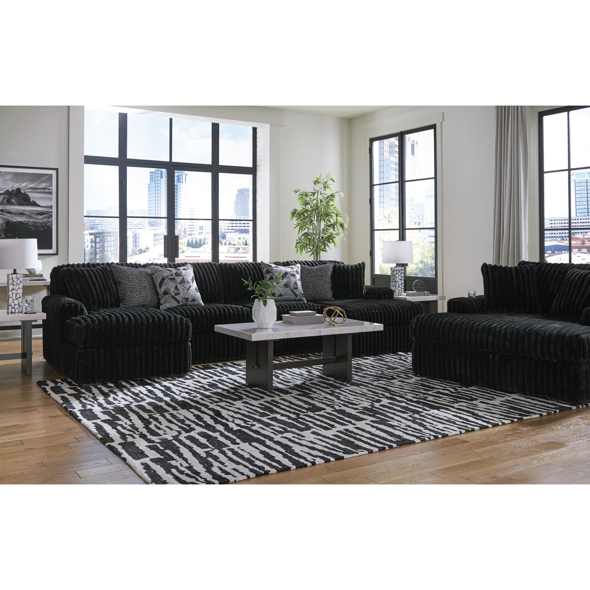 Signature Design by Ashley Midnight-Madness 9810315 Oversized Chaise IMAGE 9