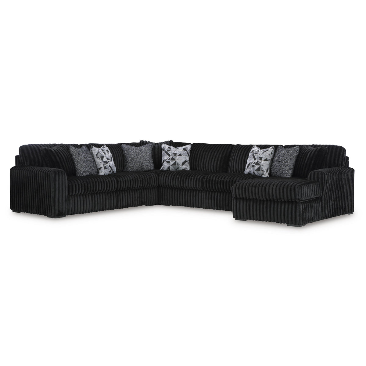 Signature Design by Ashley Midnight-Madness 98103S3 4 pc Sectional with Chaise IMAGE 1