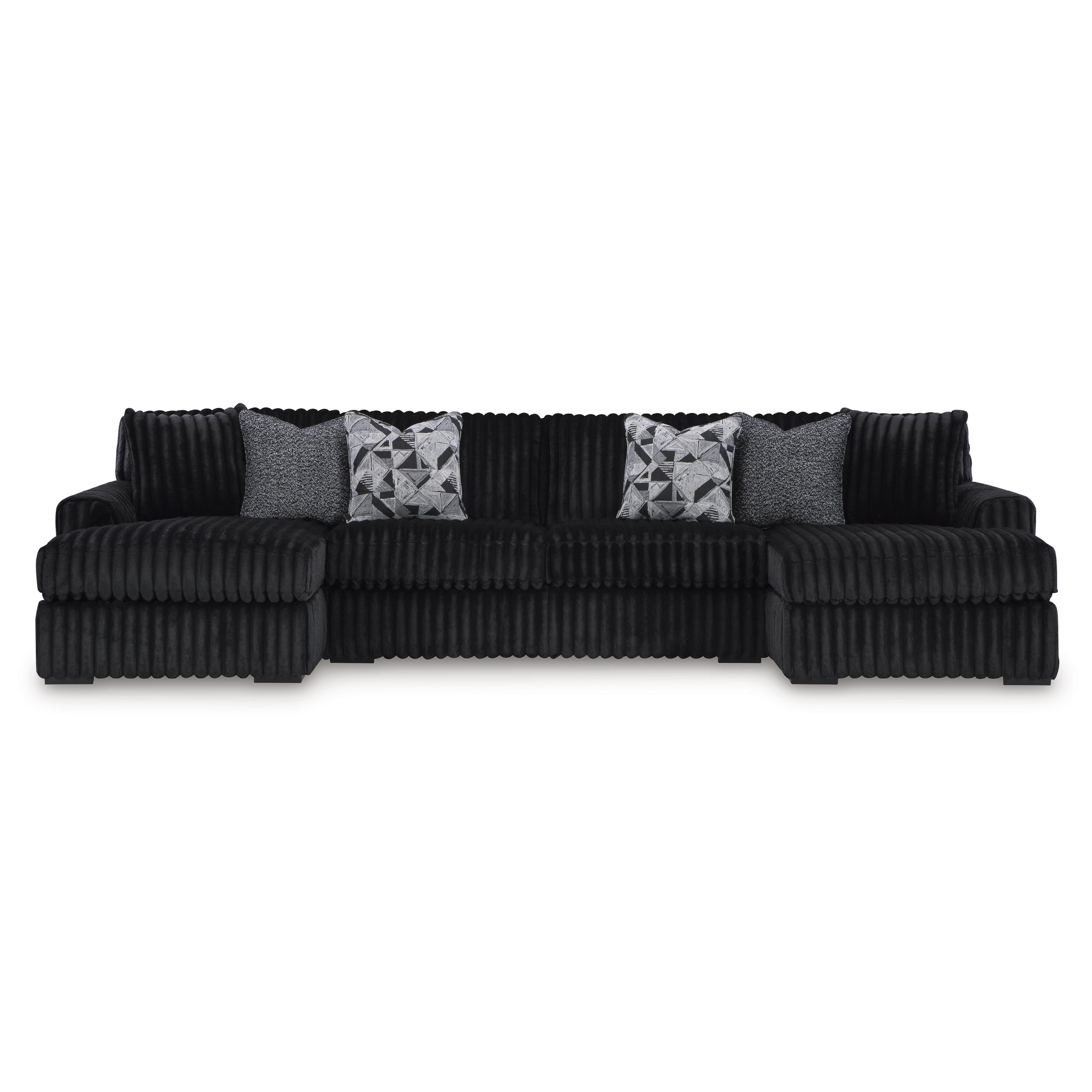 Signature Design by Ashley Midnight-Madness 98103S5 3 pc Sectional with Chaise IMAGE 1