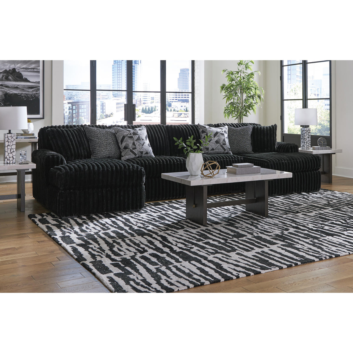 Signature Design by Ashley Midnight-Madness 98103S5 3 pc Sectional with Chaise IMAGE 4