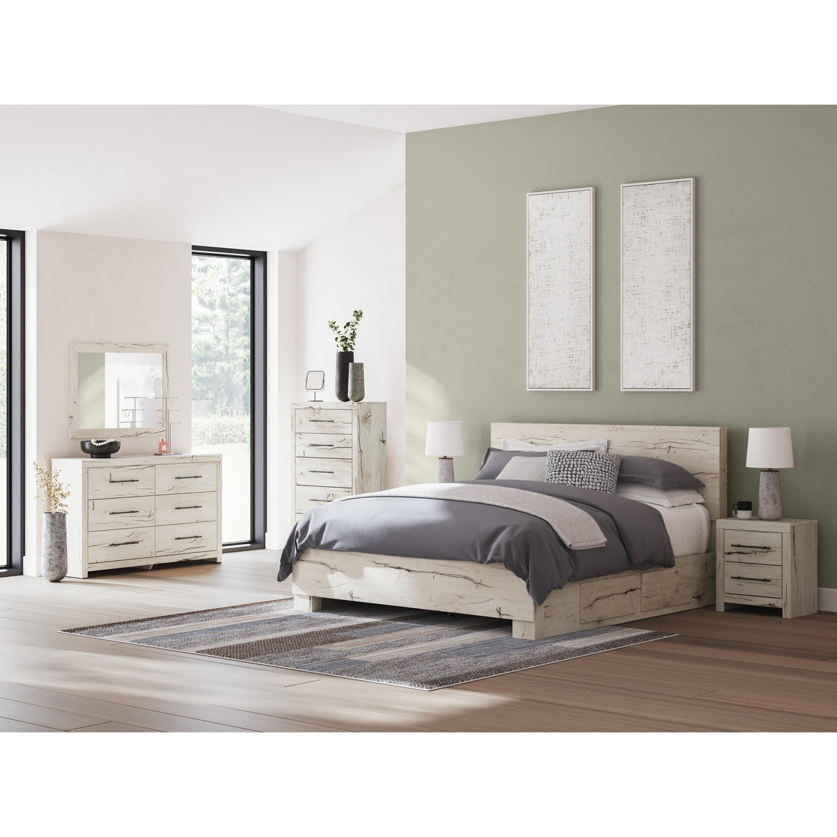 Signature Design by Ashley Lawroy B2310B13 King Panel Bed with Storage IMAGE 10
