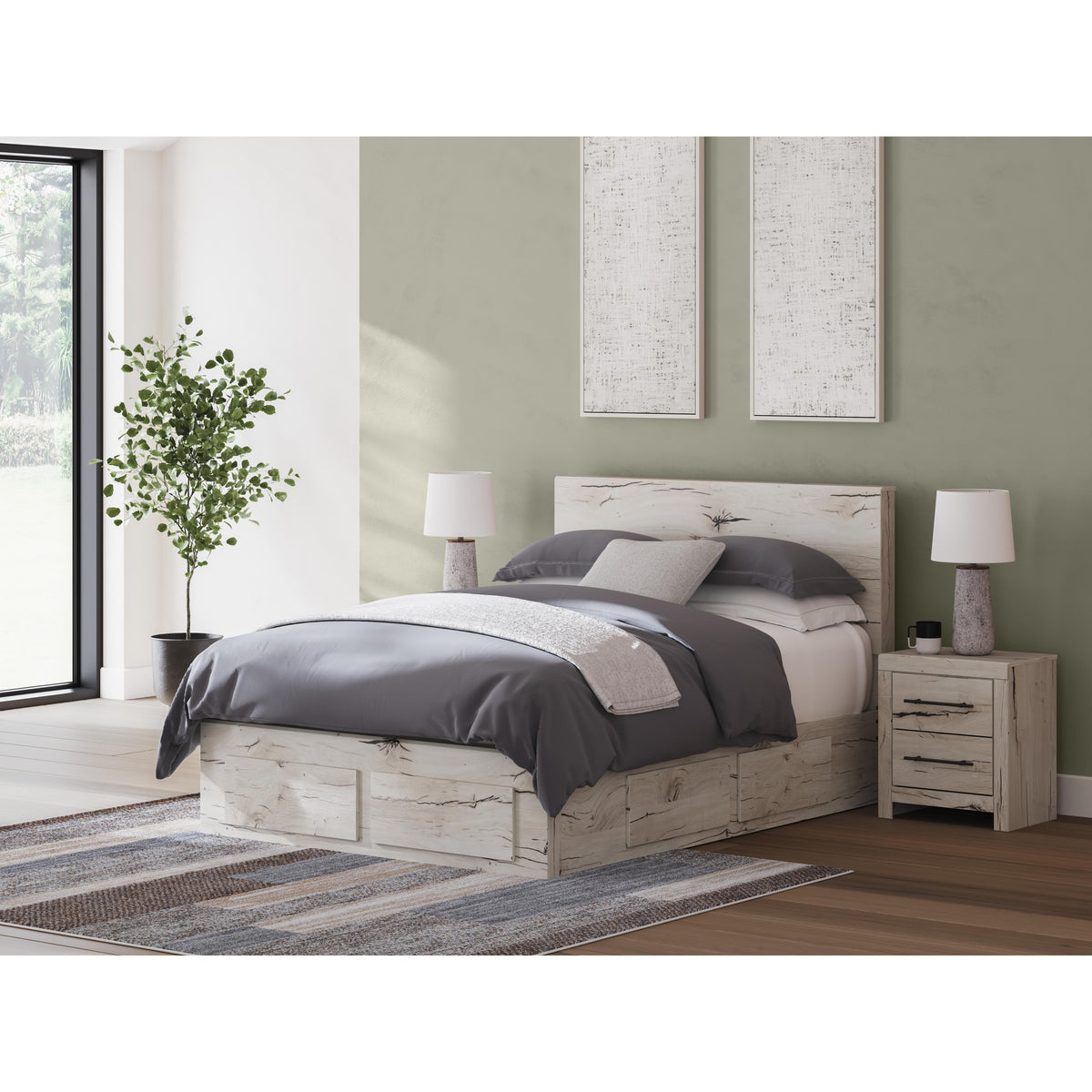 Signature Design by Ashley Lawroy B2310B9 Queen Panel Storage Bed IMAGE 8